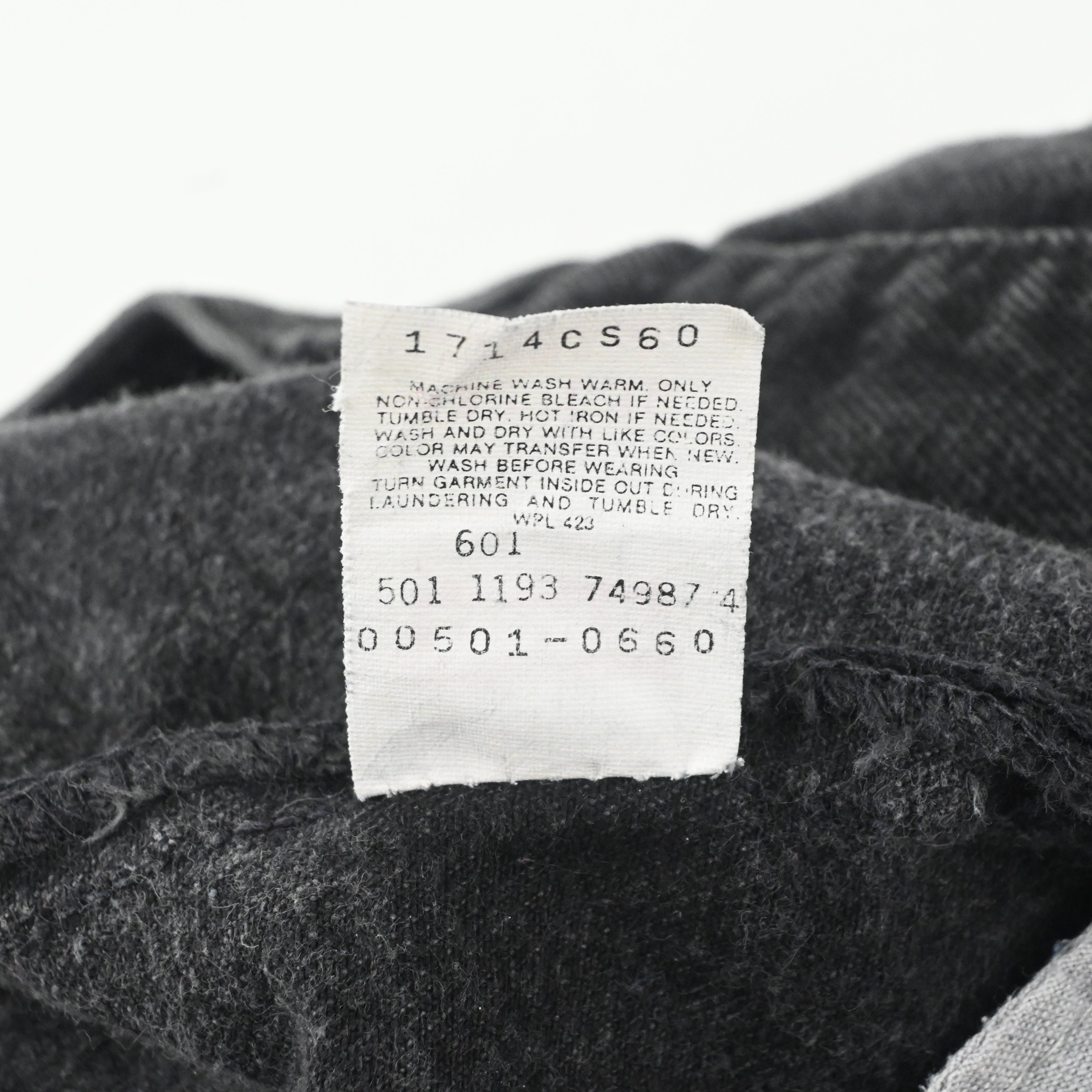 '93 LEVI'S 00501-0660 SIZE W32 L30 BLACK