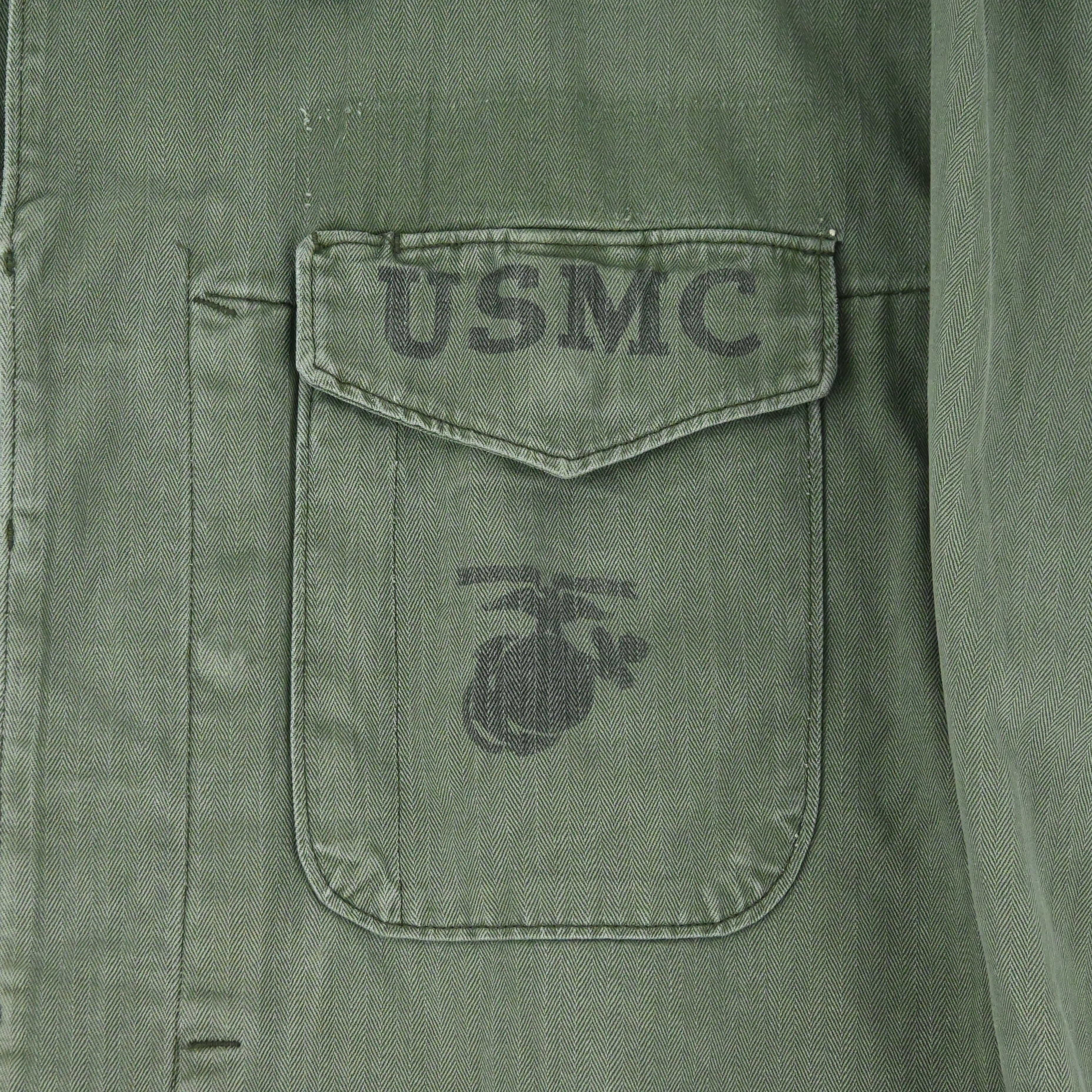 50's USMC P-53 HBT UTILITY JACKET HBT SIZE 40