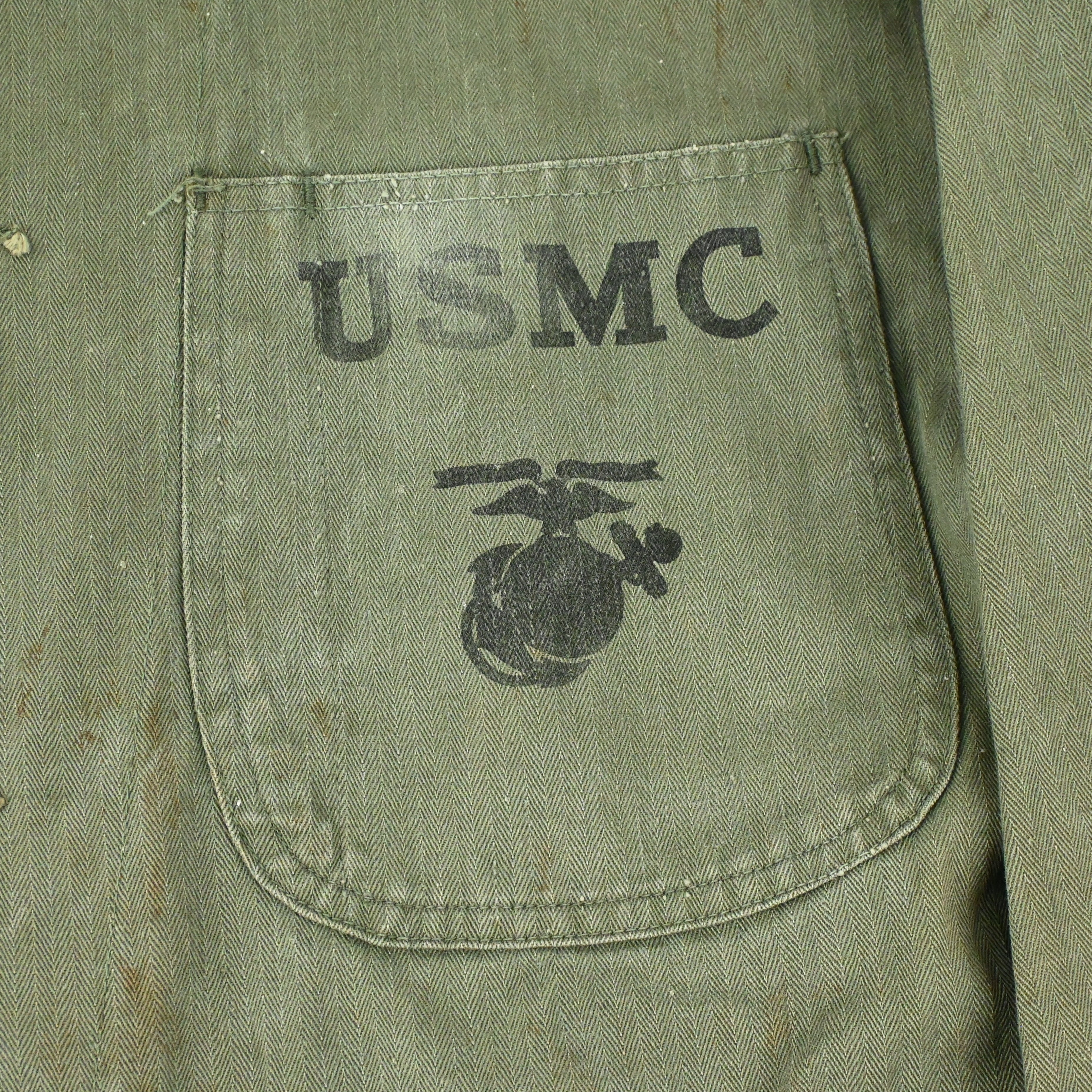 40's USMC P-47 UTILITY JACKET HBT SIZE 38