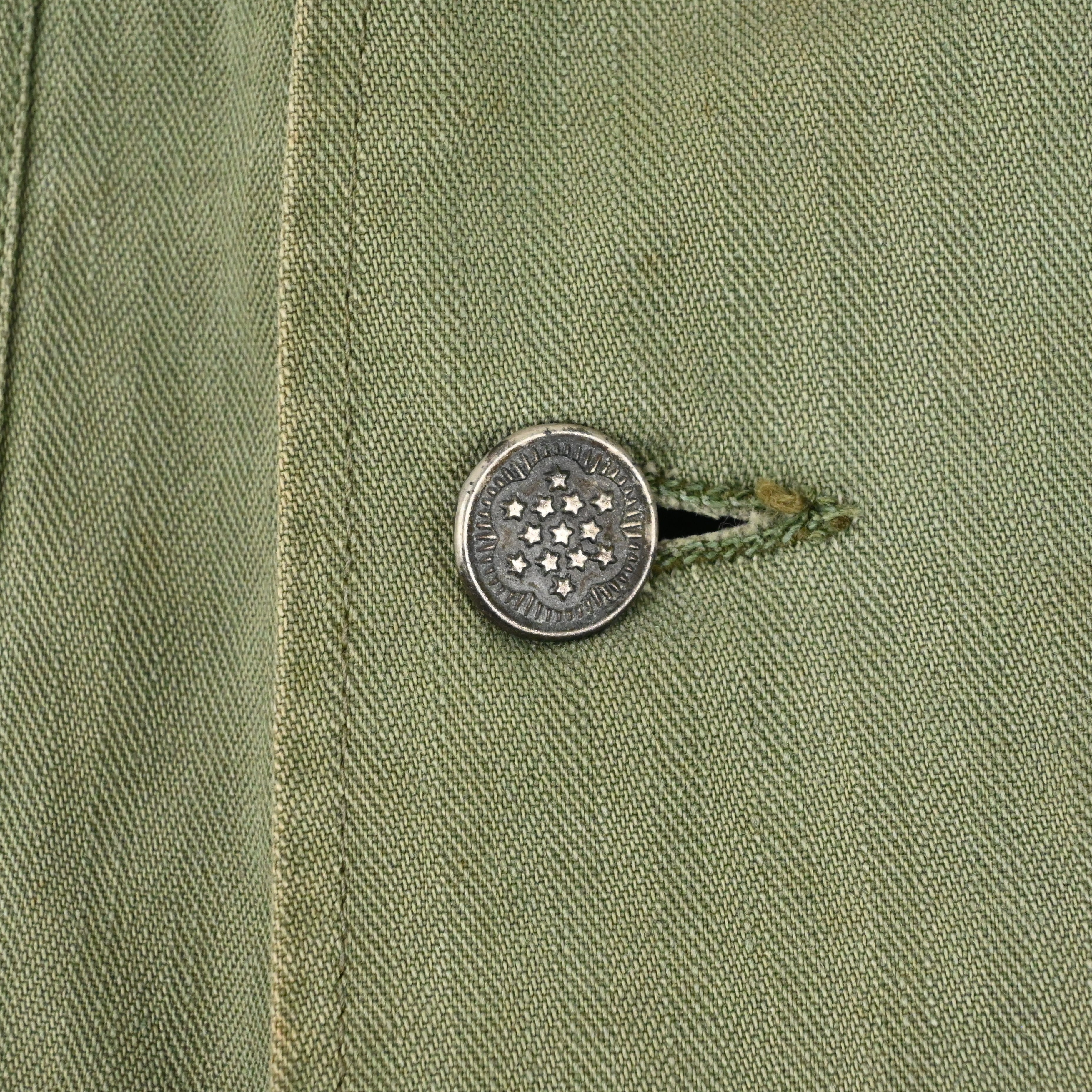 40's US ARMY M-43 UTILITY JACKET HBT SIZE 38R ②