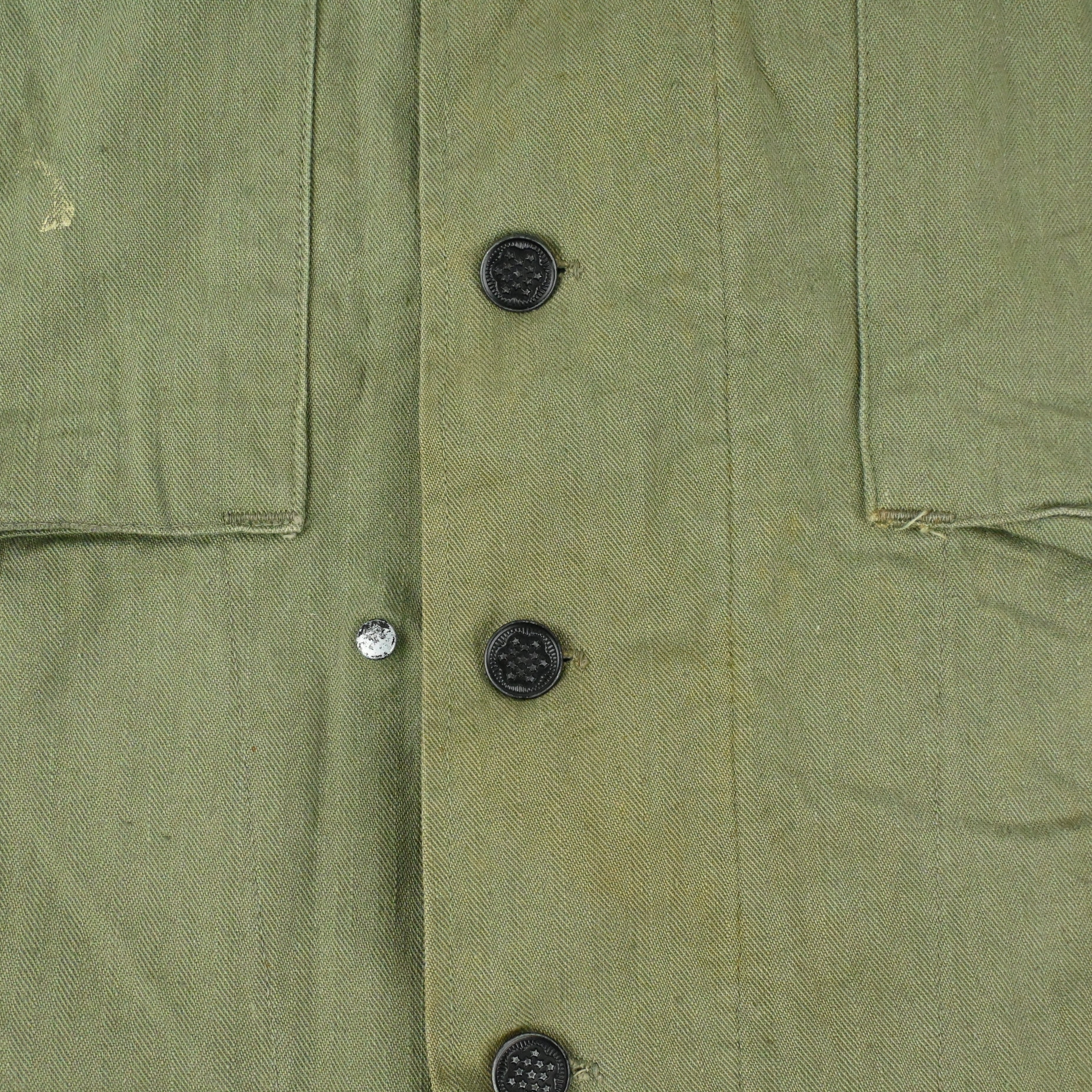 40's US ARMY M-43 UTILITY JACKET HBT SIZE 38R