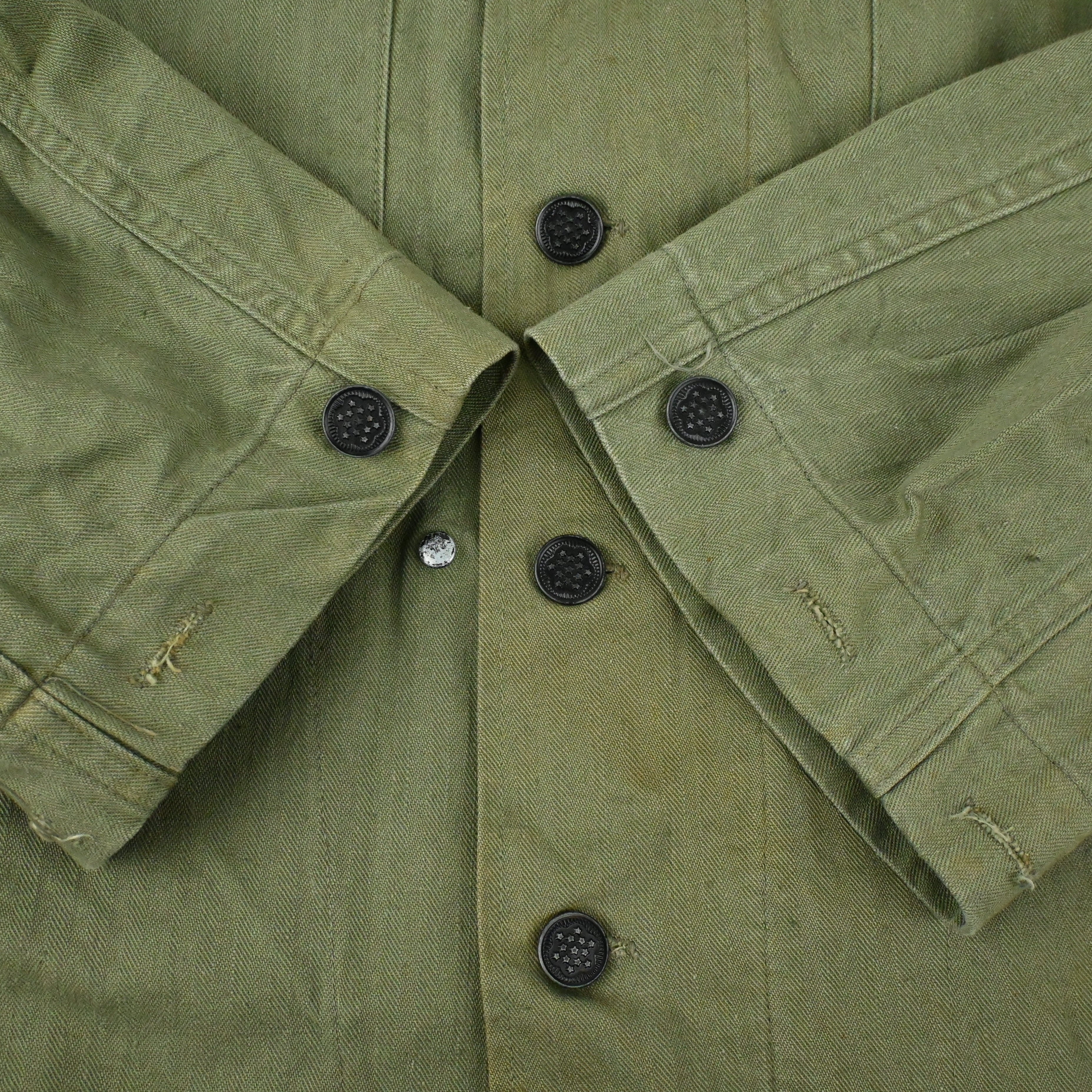 40's US ARMY M-43 UTILITY JACKET HBT SIZE 38R