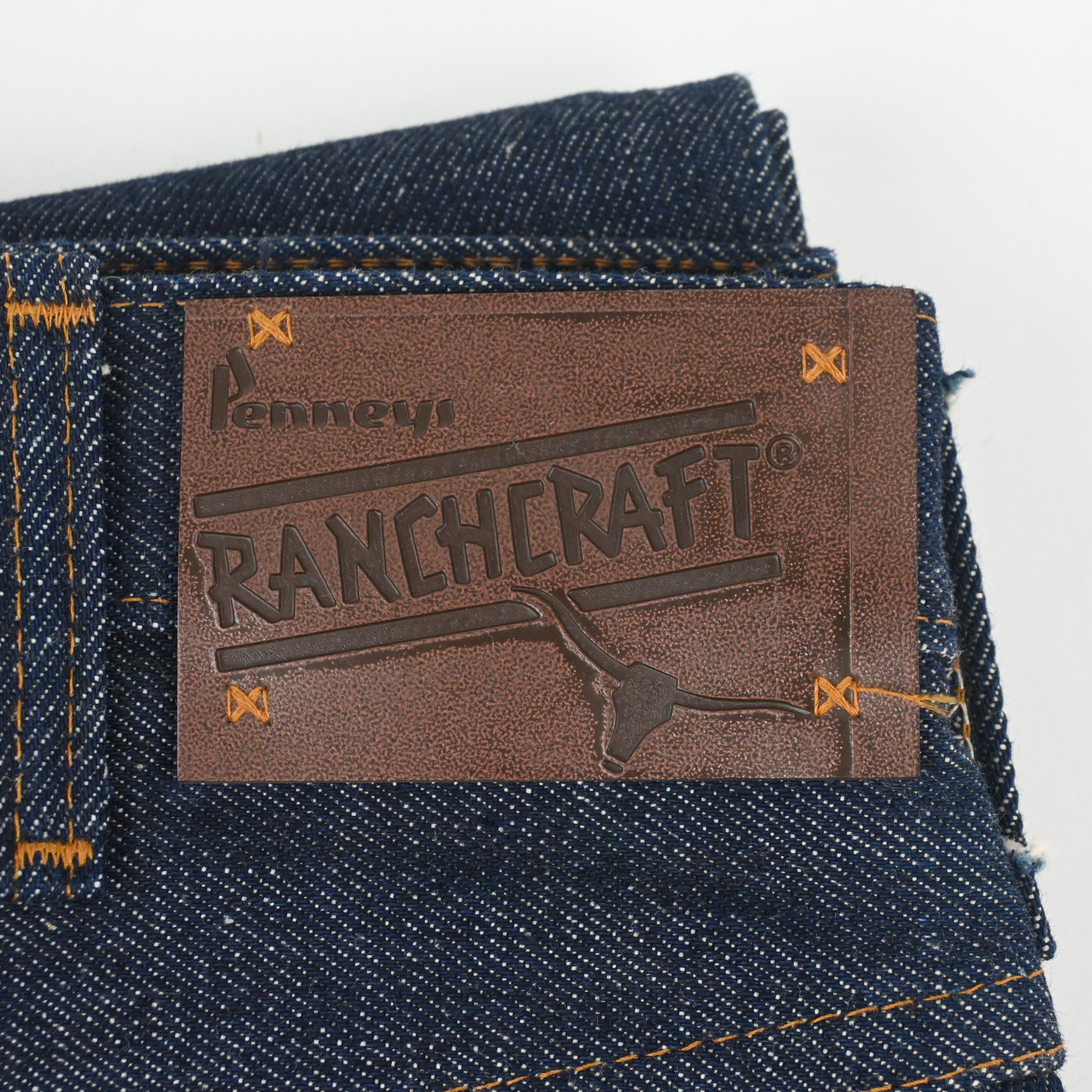 70's PENNEY'S "RANCHCRAFT" 5 POCKET DENIM PANTS SIZE W32 L32 NON WASH