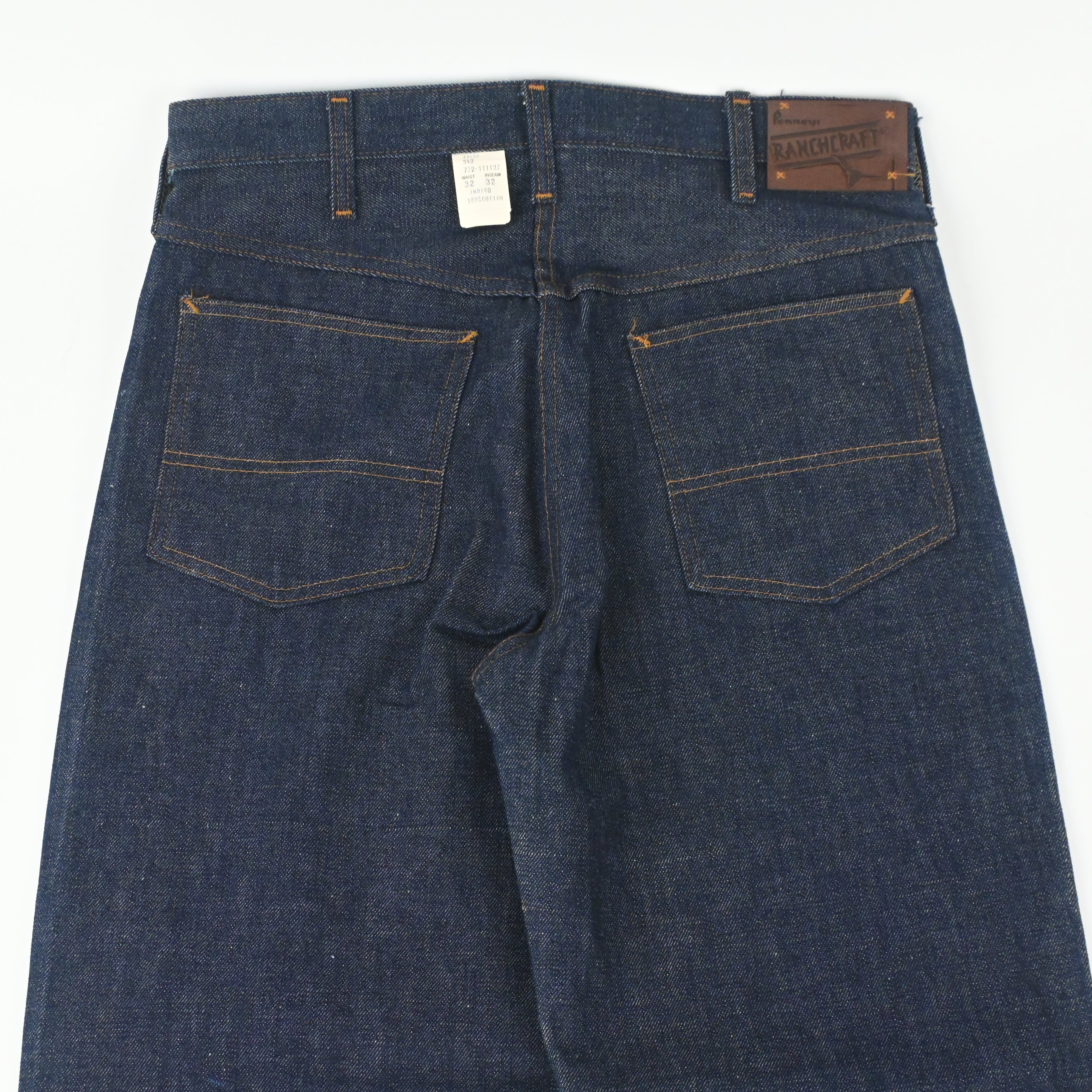 70's PENNEY'S "RANCHCRAFT" 5 POCKET DENIM PANTS SIZE W32 L32 NON WASH