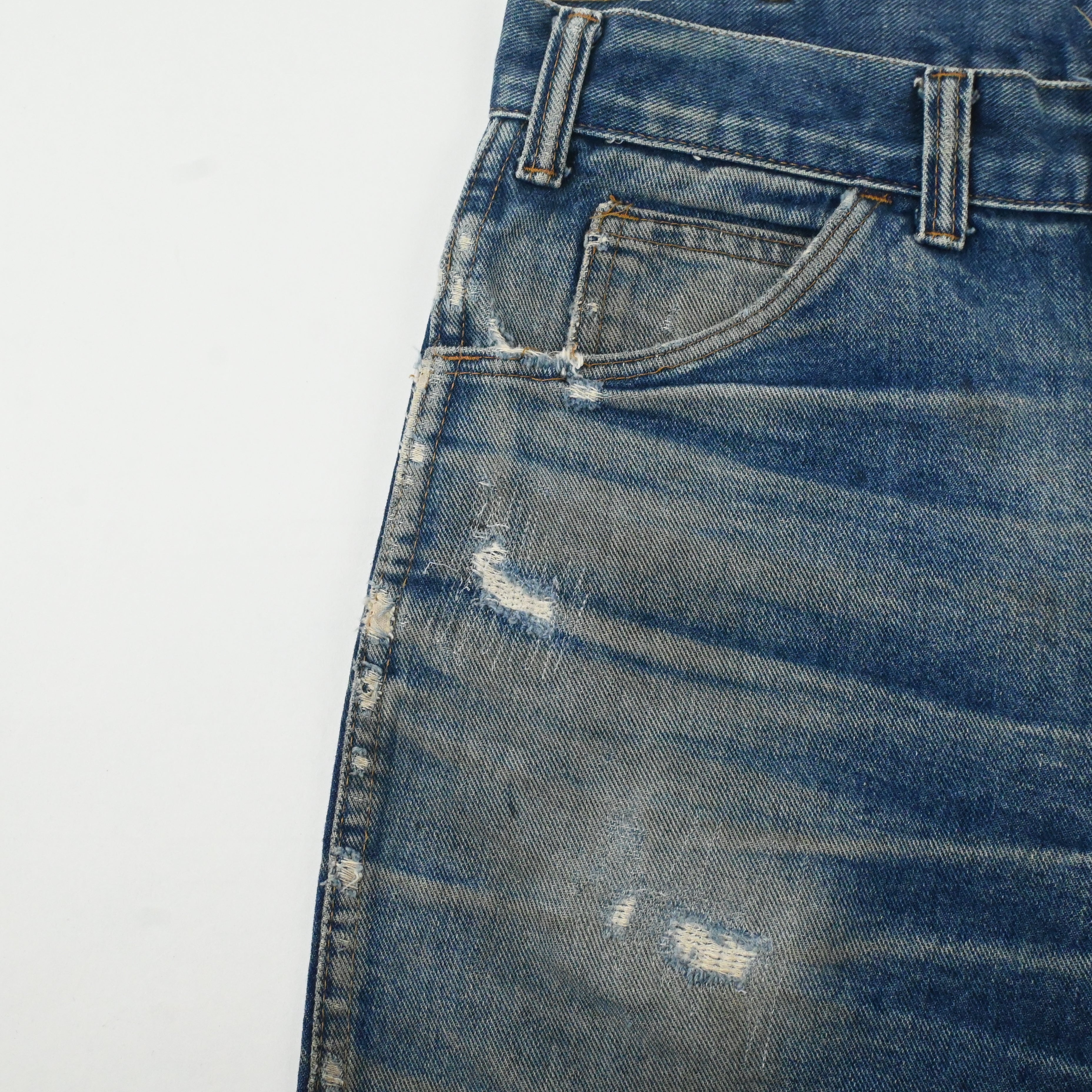early 70's KEY "SADDLE KING" 5 POCKET DENIM PANTS SIZE W31 L32