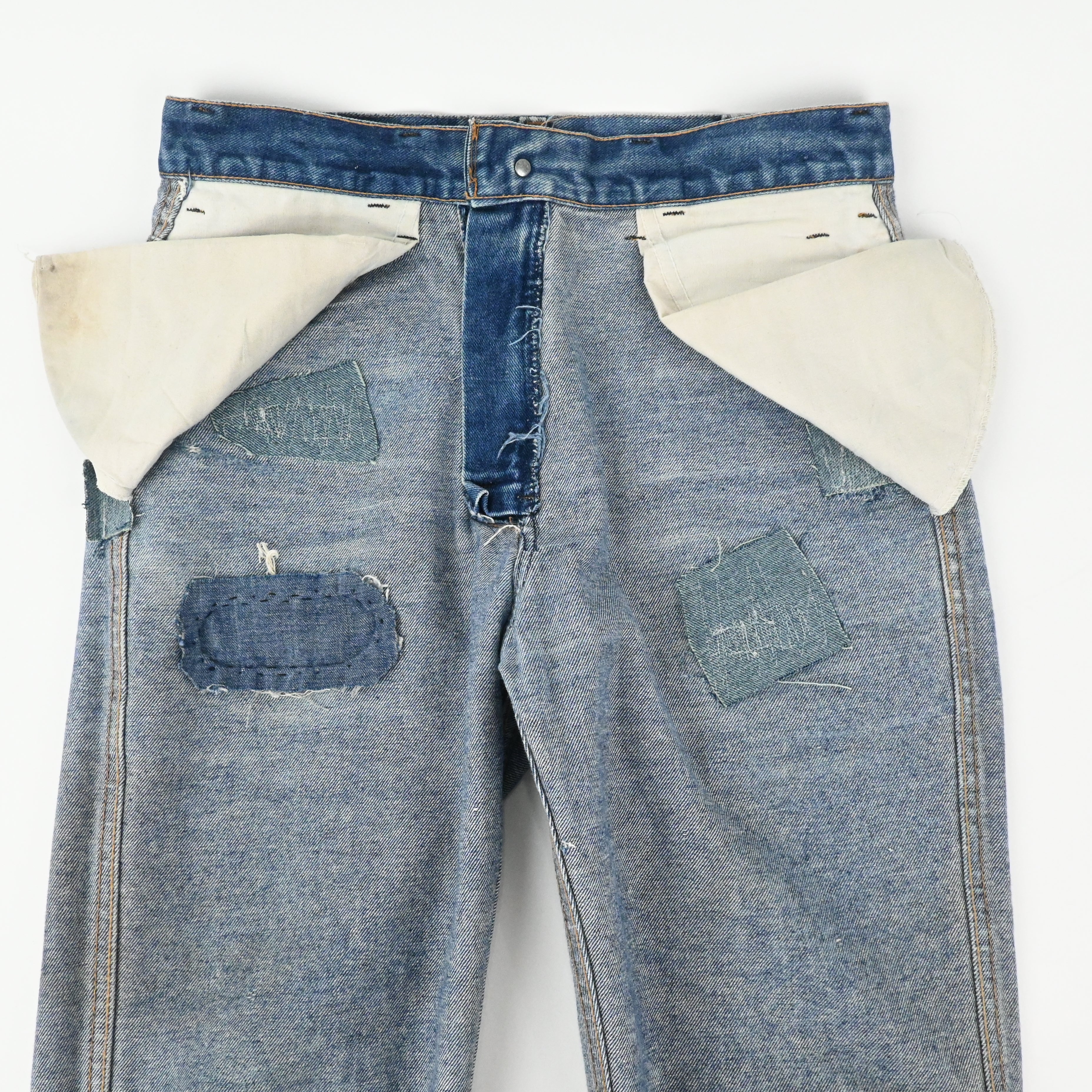 early 70's KEY "SADDLE KING" 5 POCKET DENIM PANTS SIZE W31 L32