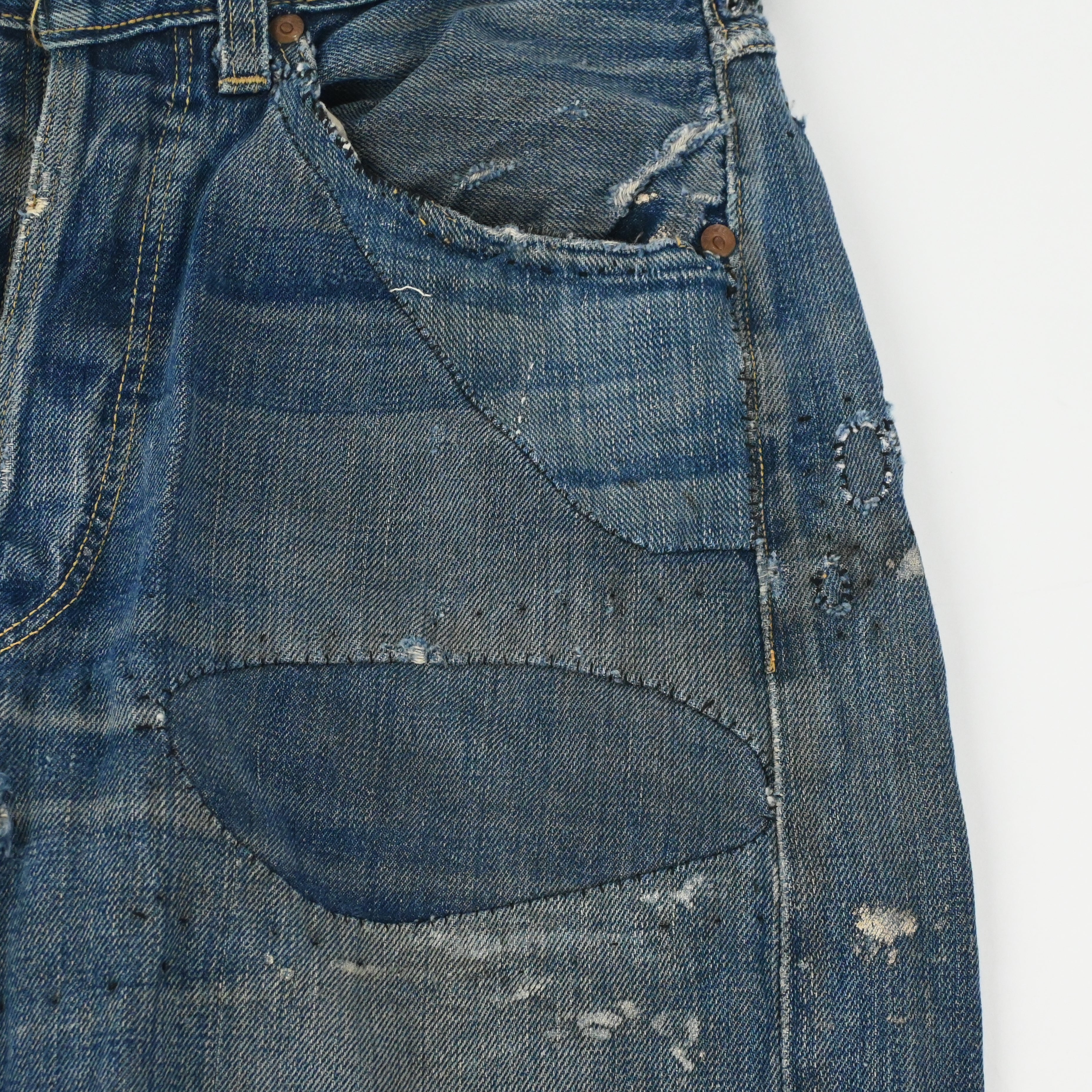 40's MONTGOMERY WORD 101 JEANS SIZE W31 L28