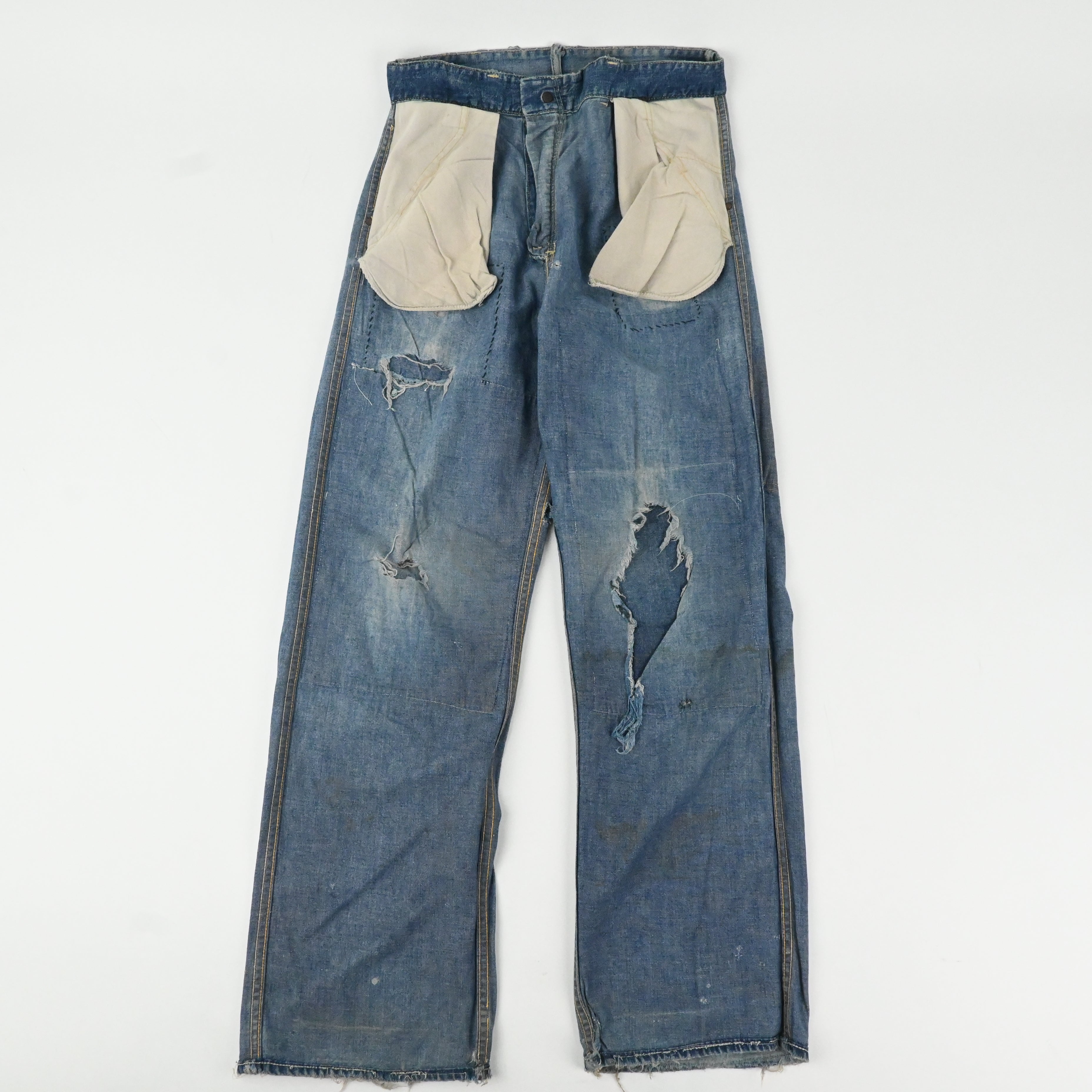 50's CROWN OVERALL CARPENTER PANTS SIZE W32 L31