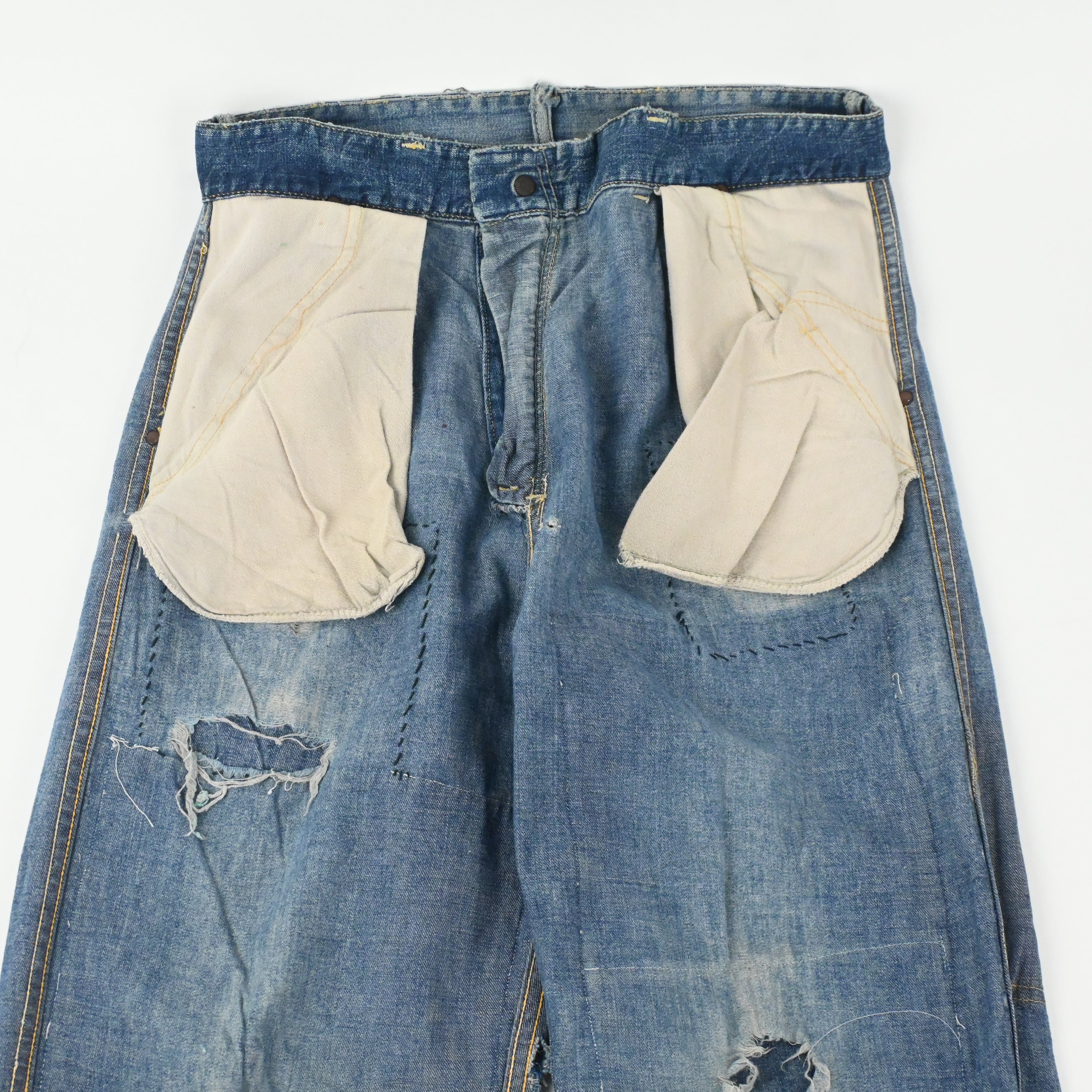 50's CROWN OVERALL CARPENTER PANTS SIZE W32 L31