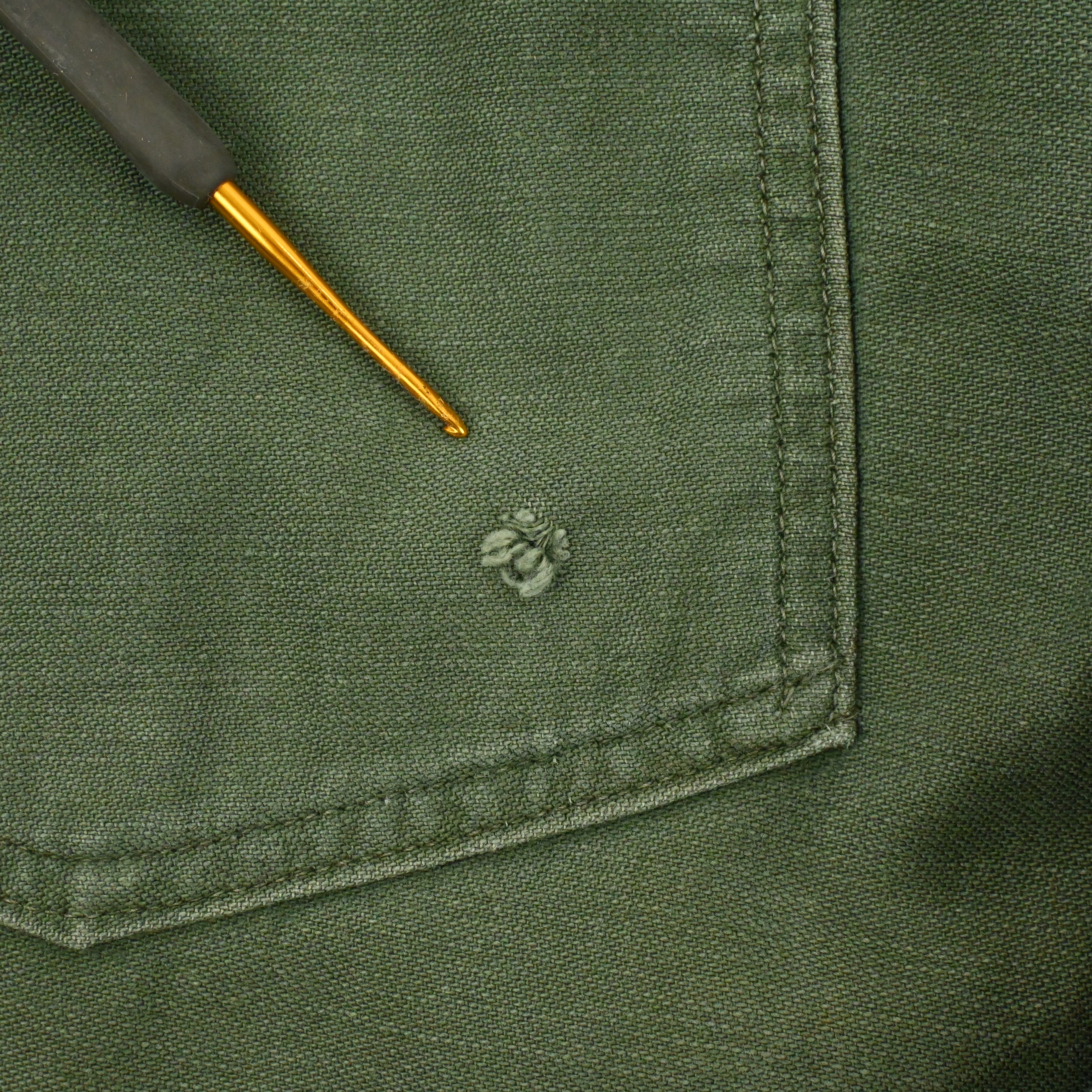 '62 SATEEN FATIGUE PANTS BUTTON FLY SIZE W29 L31