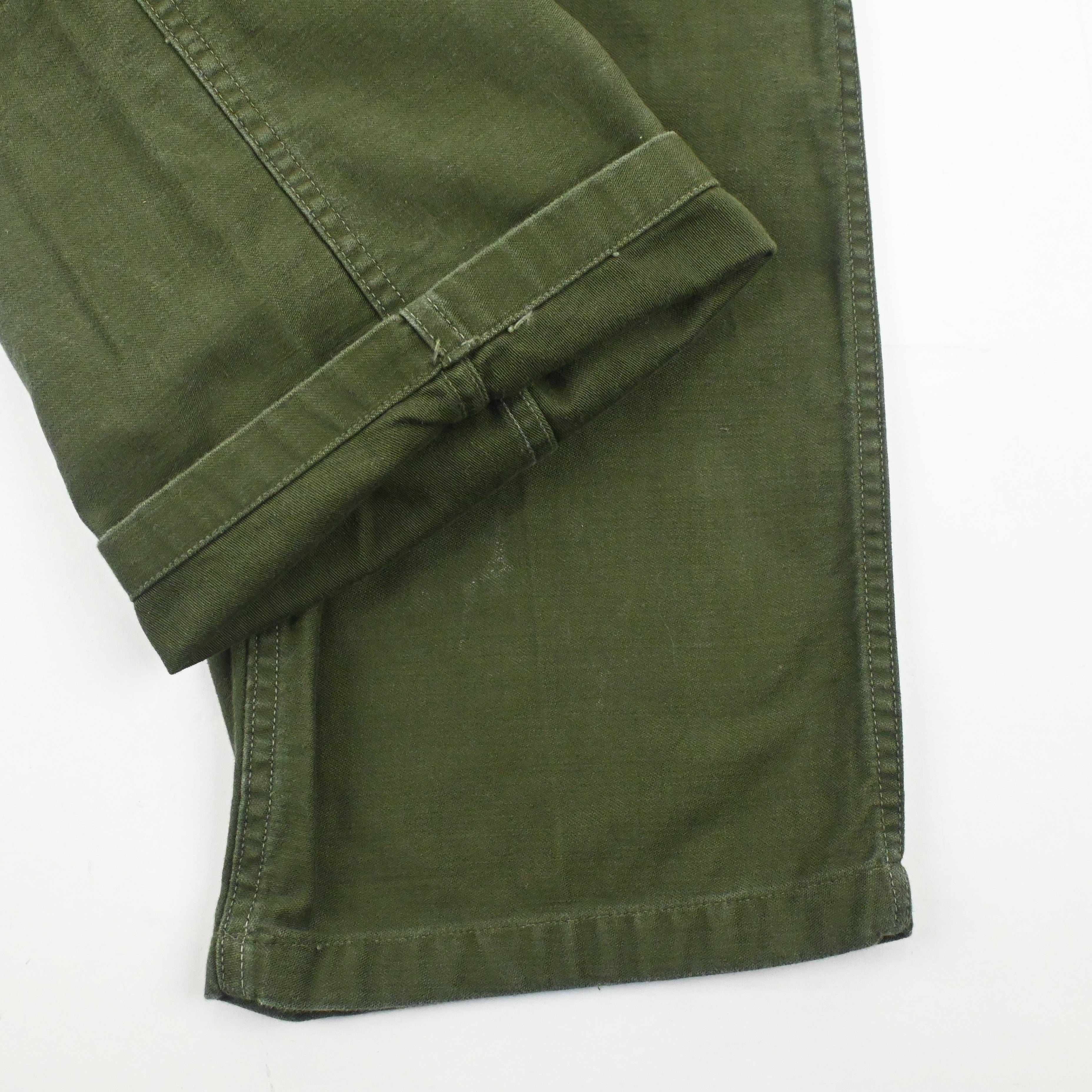 '61 SATEEN FATIGUE PANTS BUTTON FLY SIZE W29 L31