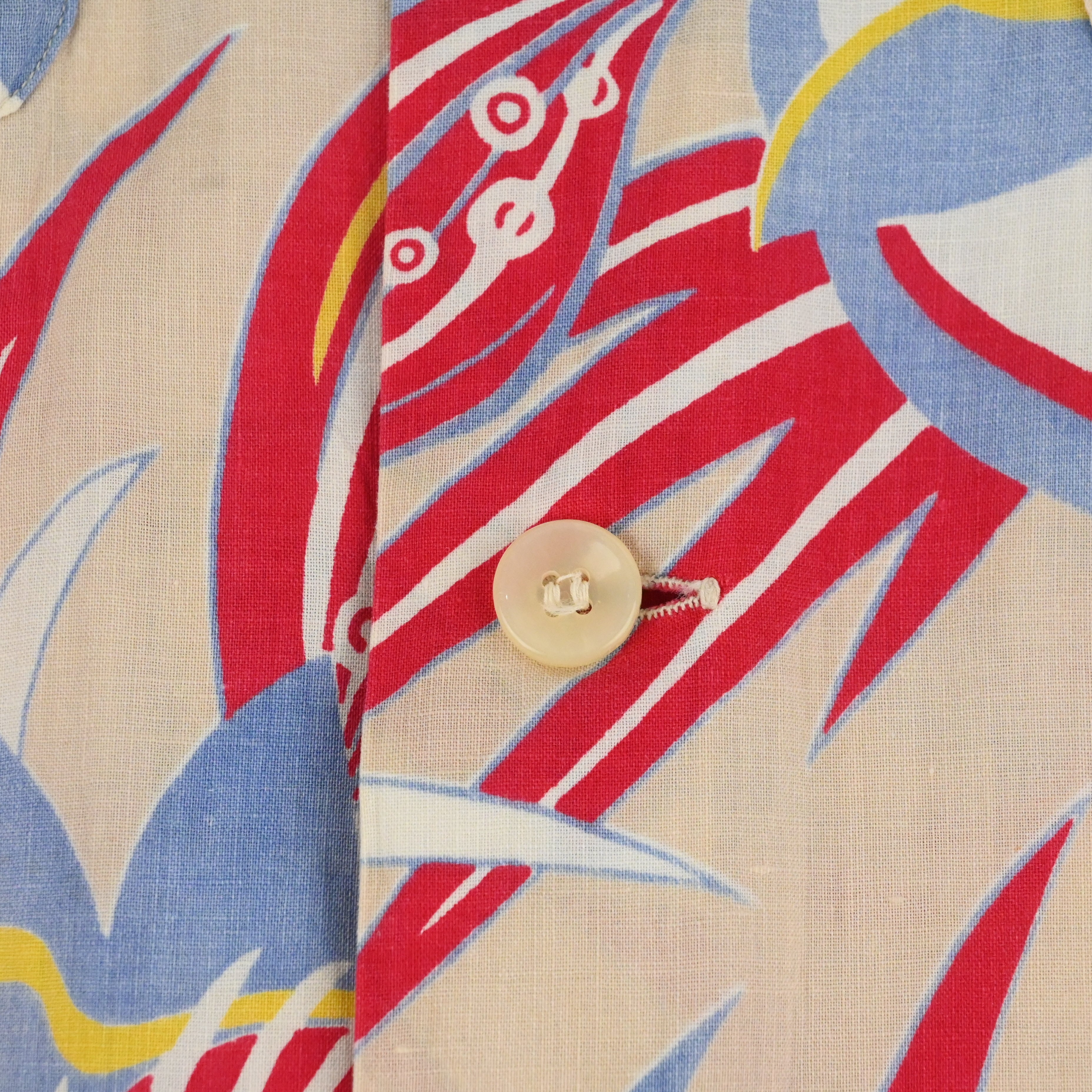 40's ARROW COTTON HAWAIIAN SHIRT SIZE ML