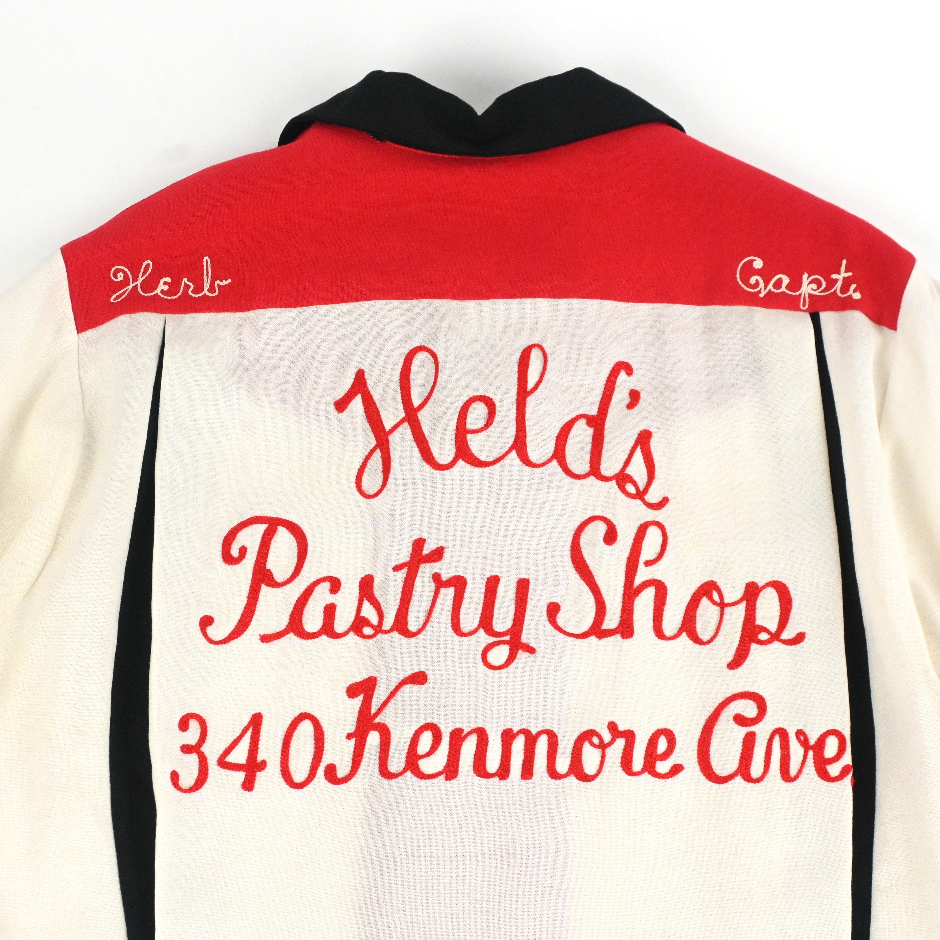 50's Service Bowling Shirt THE TRI-TONE NON WASH SIZE M