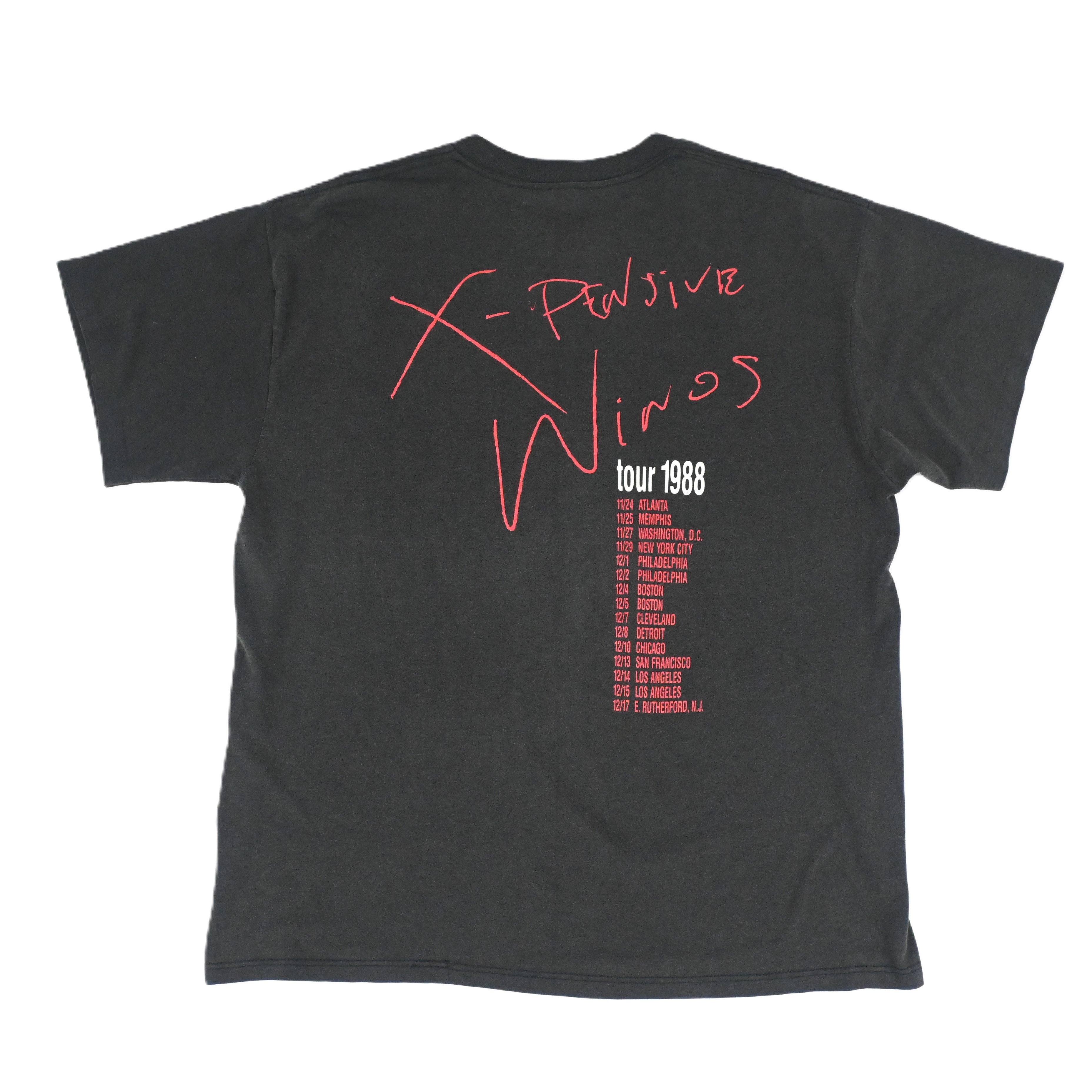 ’88 Keith Richards "X PENSIVE WINOS TOUR” T-SHIRT SIZE XL