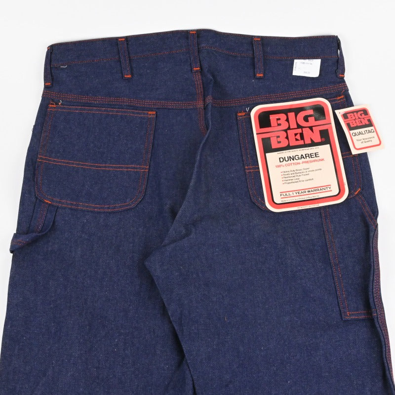 70's BIG BEN DUNGAREE PAINTER PANTS SIZE W36 L30 DEAD STOCK
