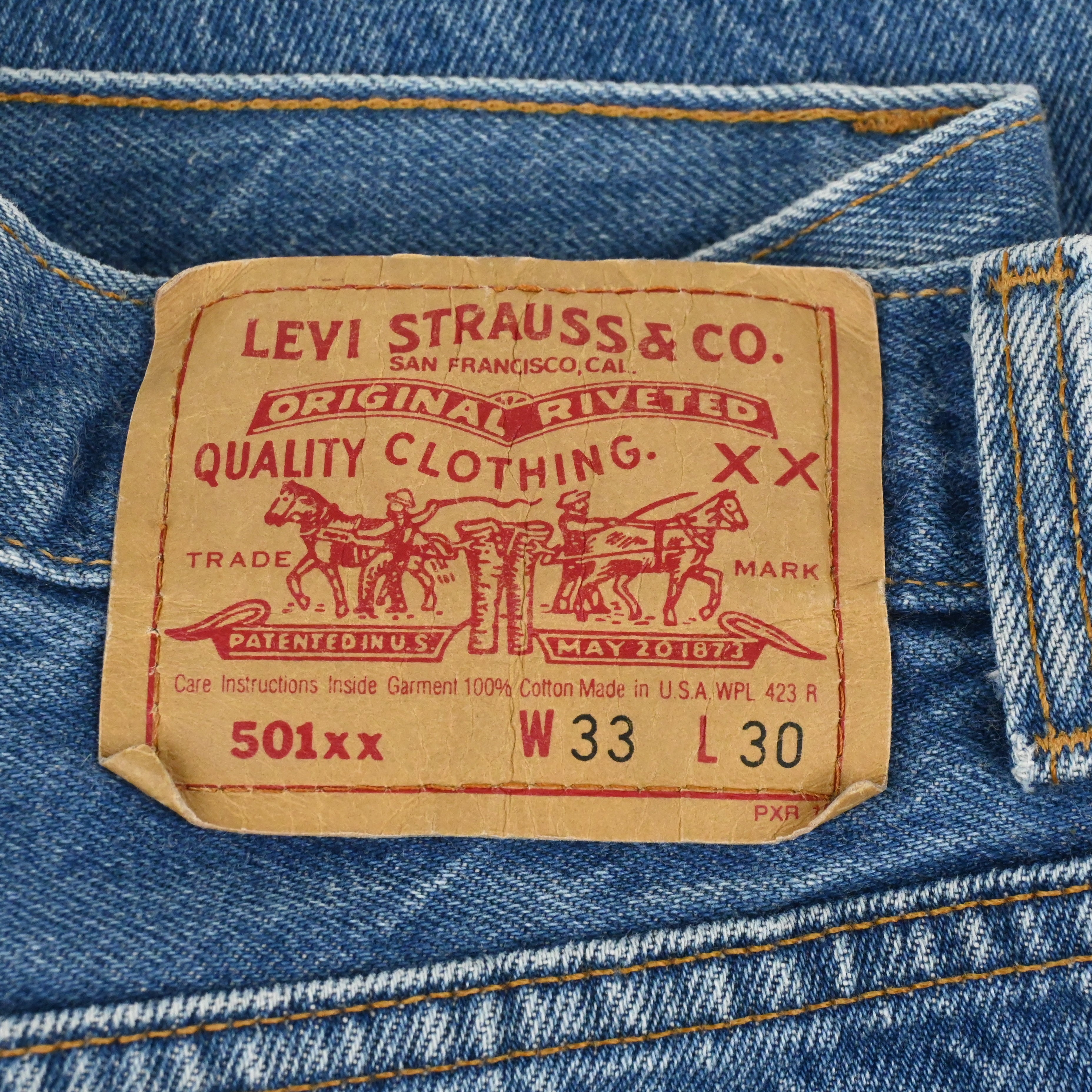 '91 LEVI'S 501-0000 SIZE W31 L28