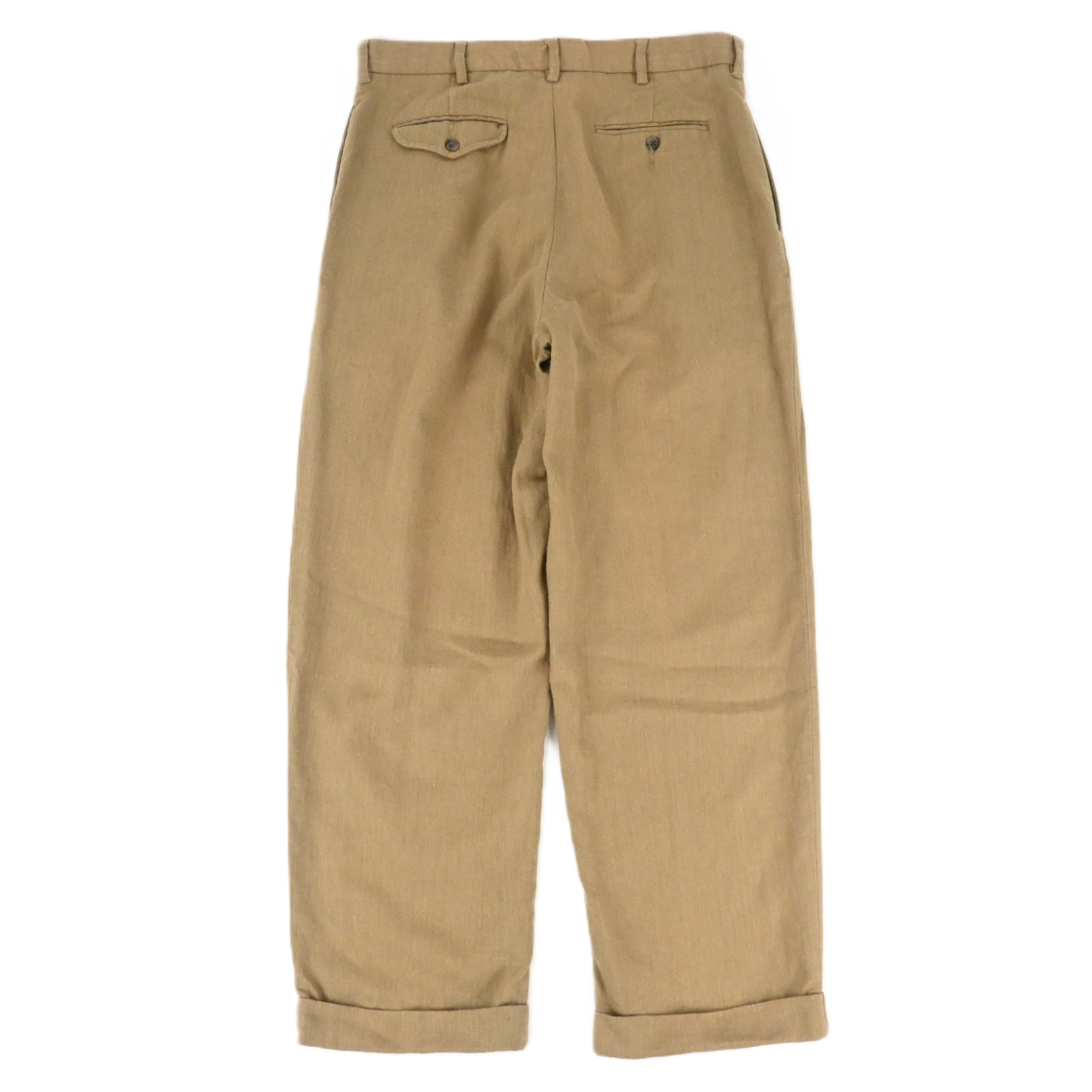 90's POLO BY RALPH LAUREN 2 TUCK LINEN SLACKS W35 L29