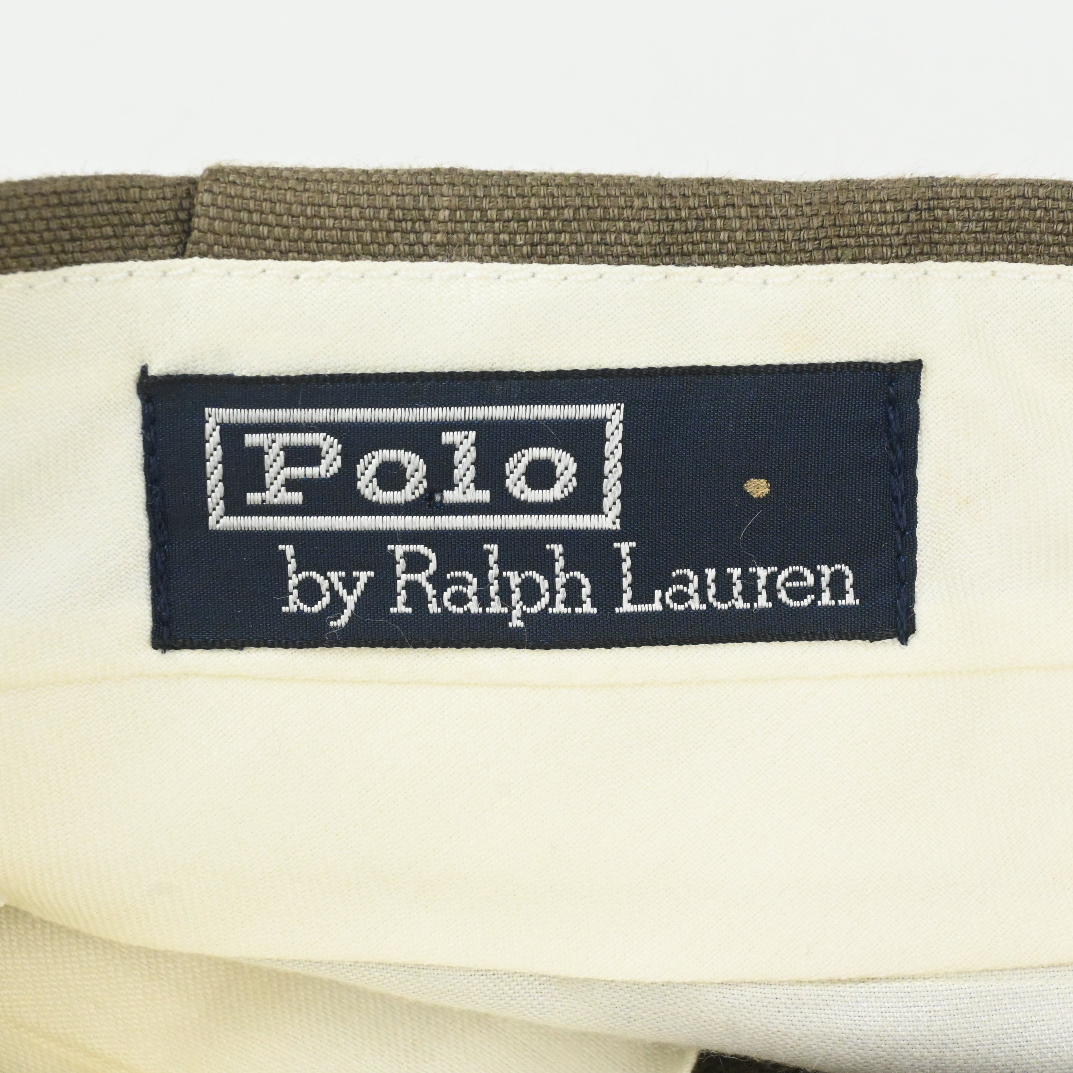 90's POLO BY RALPH LAUREN 2 TUCK LINEN 100% SLACKS W38 L30