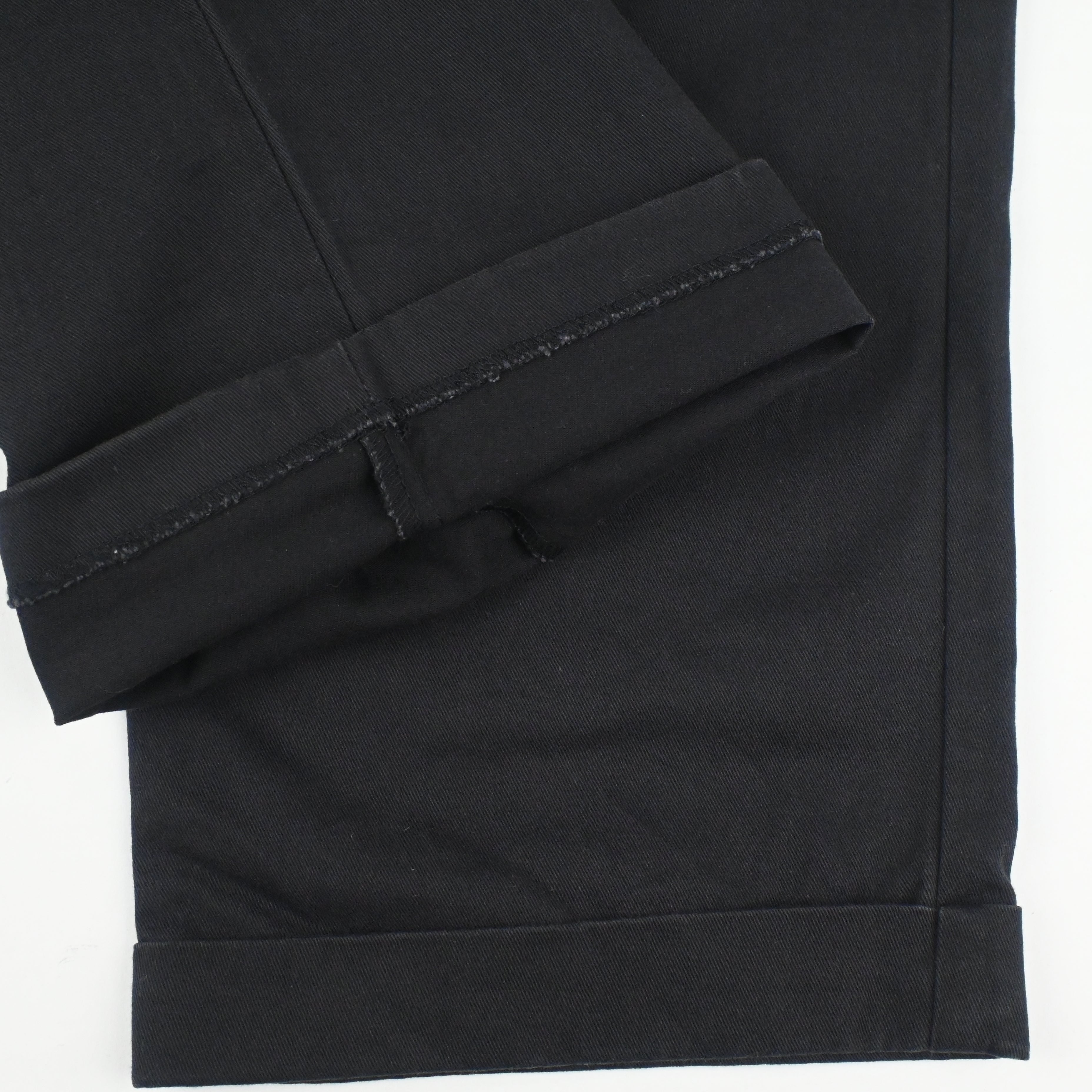 90's POLO BY RALPH LAUREN "HAMMOND" 2 TUCK CHINO TROUSERS BLACK W38 L32