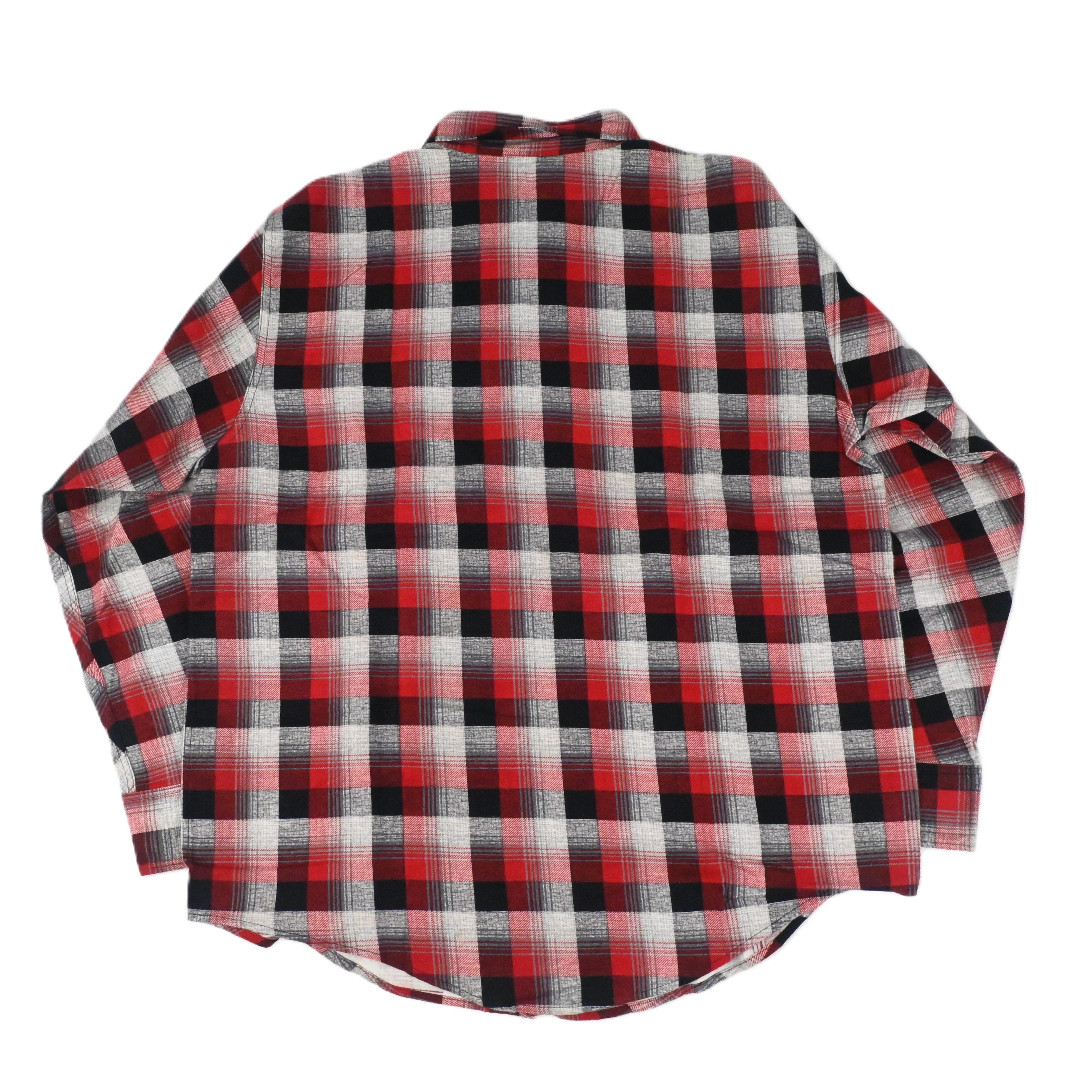 60's E&W POLAR PRINT FLANNEL L/S SHIRT SIZE L DEAD STOCK