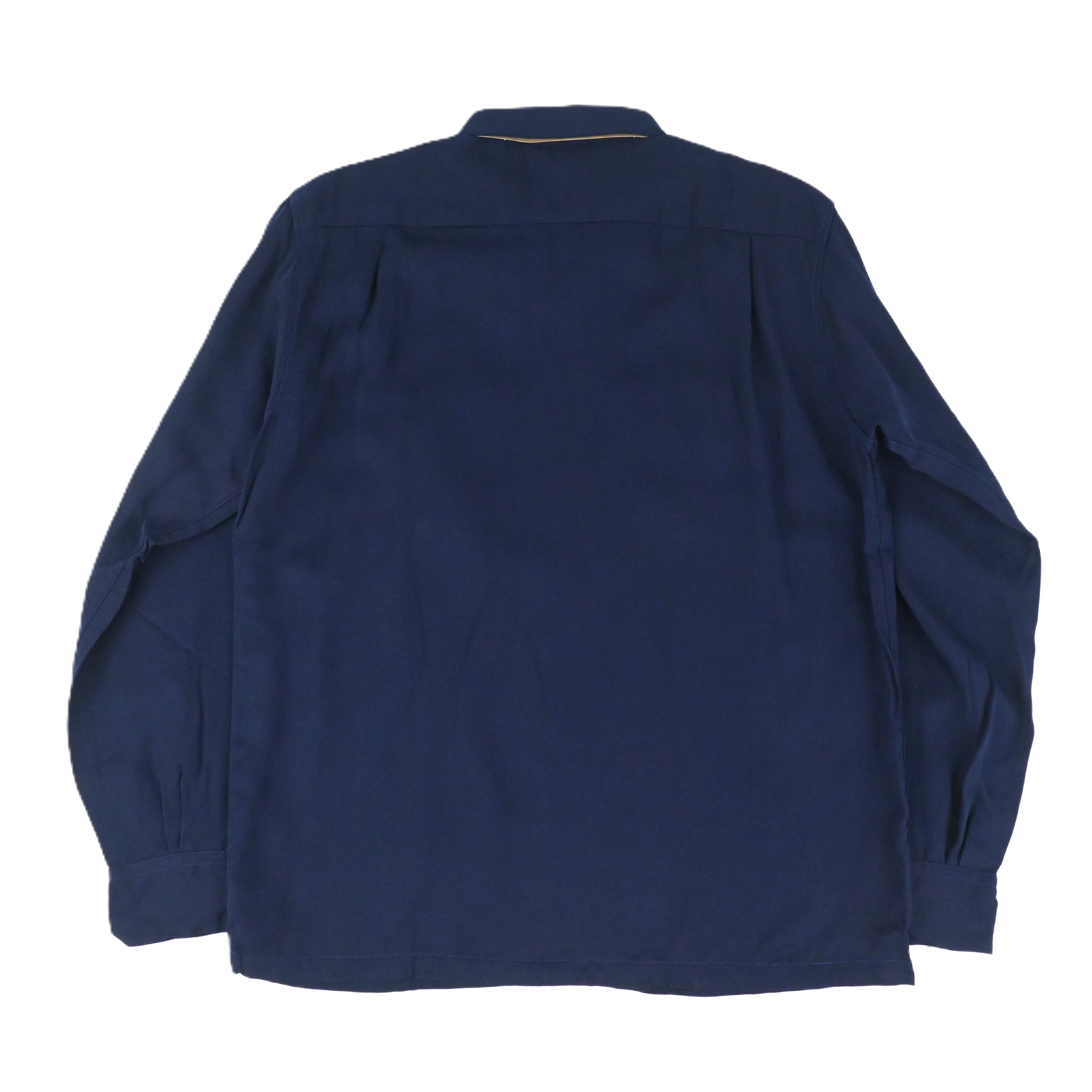 50's PILGRIM RAYON & ACETATE GAB LOOP COLLAR SHIRT SIZE M DEAD STOCK