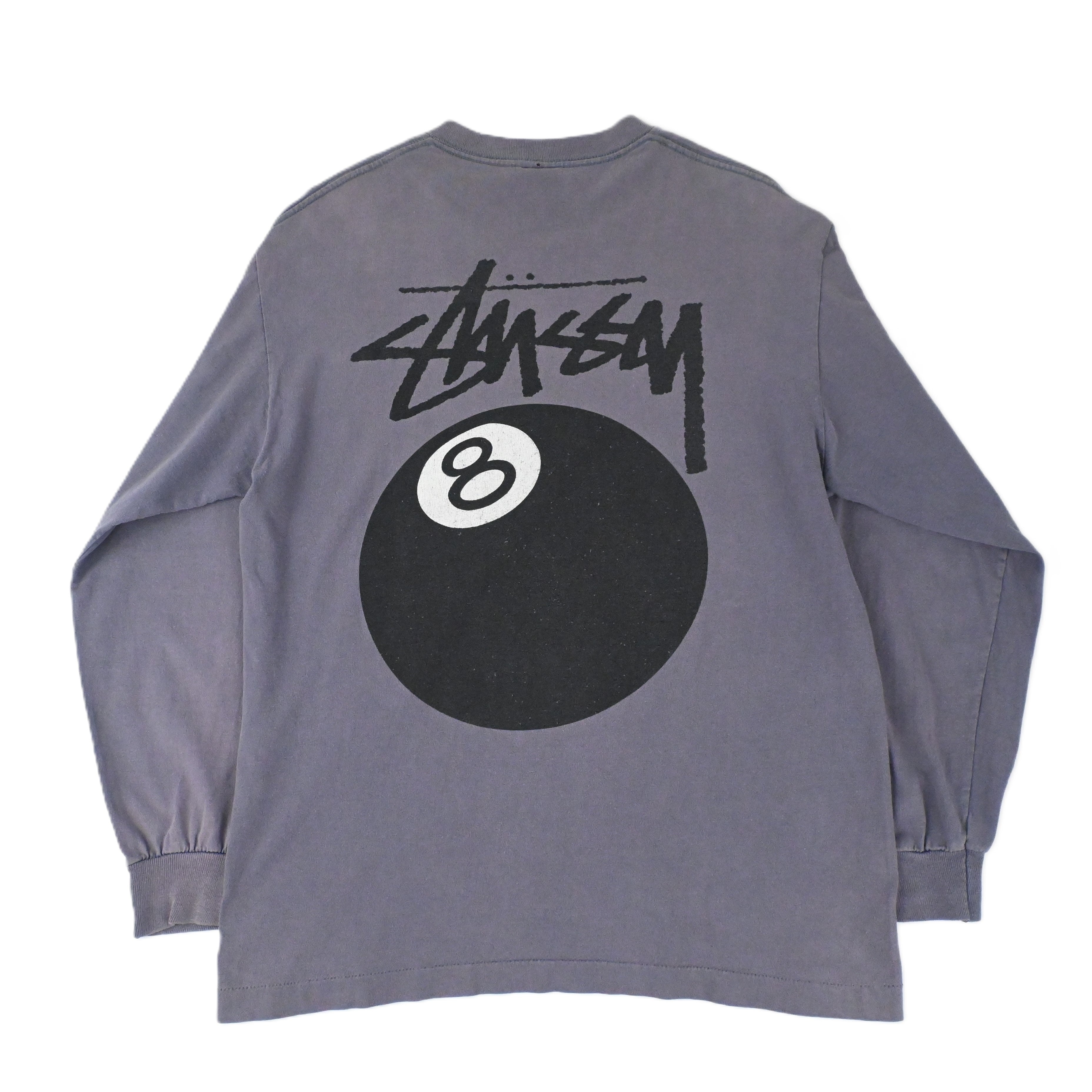 80'S~ STUSSY EIGHT BALL L/S T-SHIRT SIZE LARGE