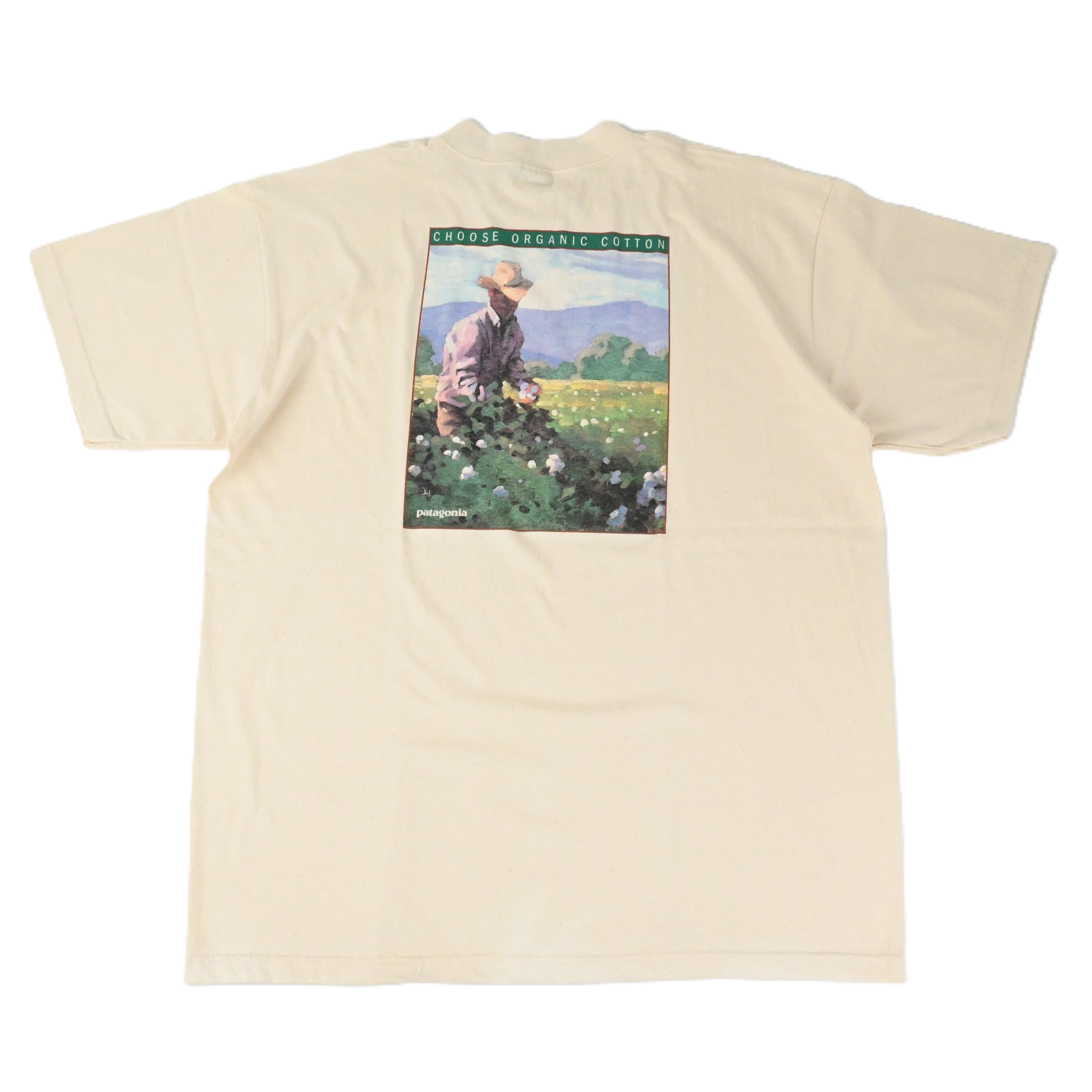 90'S PATAGONIA COTTON FARMER T-SHIRT SIZE XL NON WASH!!
