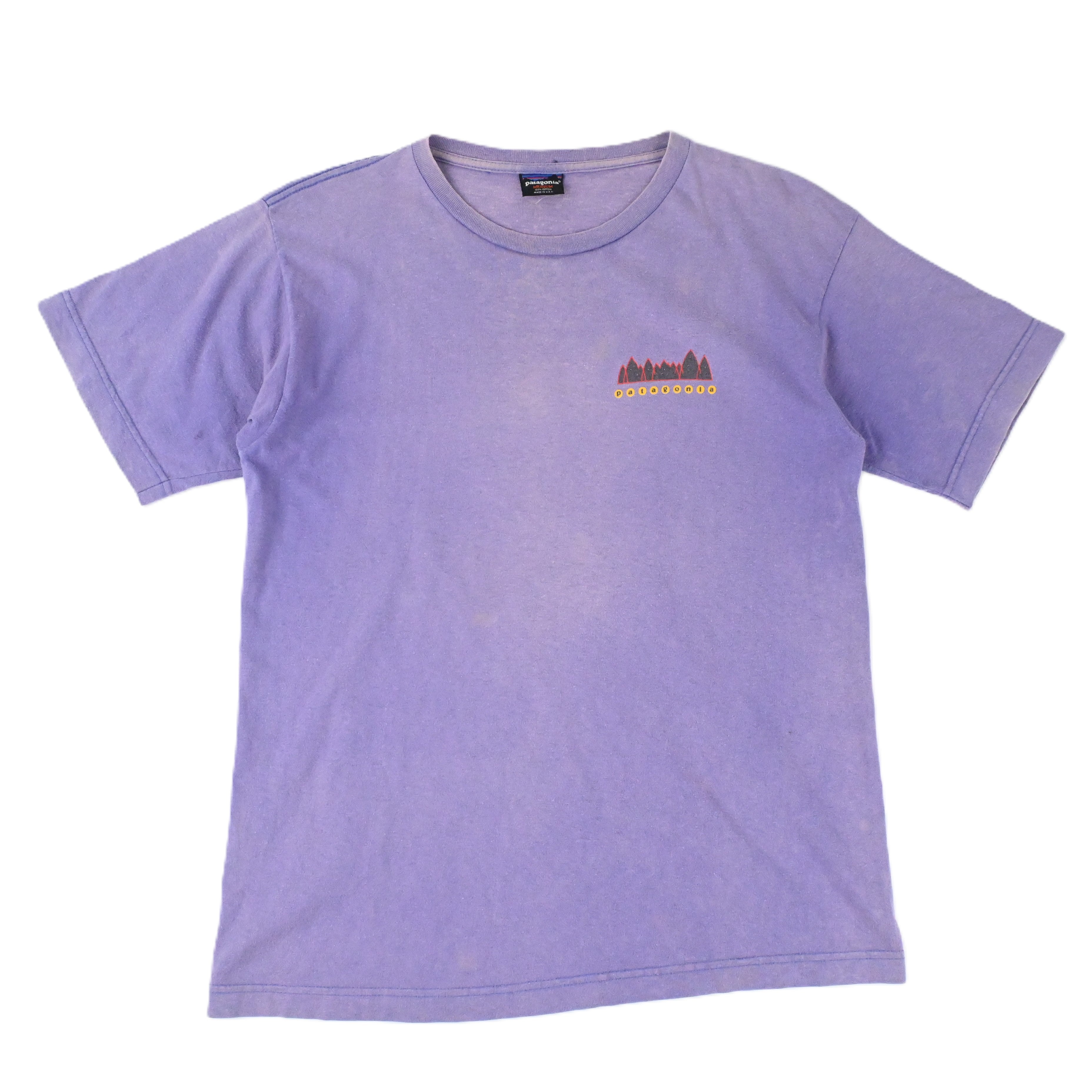 90'S PATAGONIA ENDANGERED ANIMAL T-SHIRT LT. PURPLE SIZE M