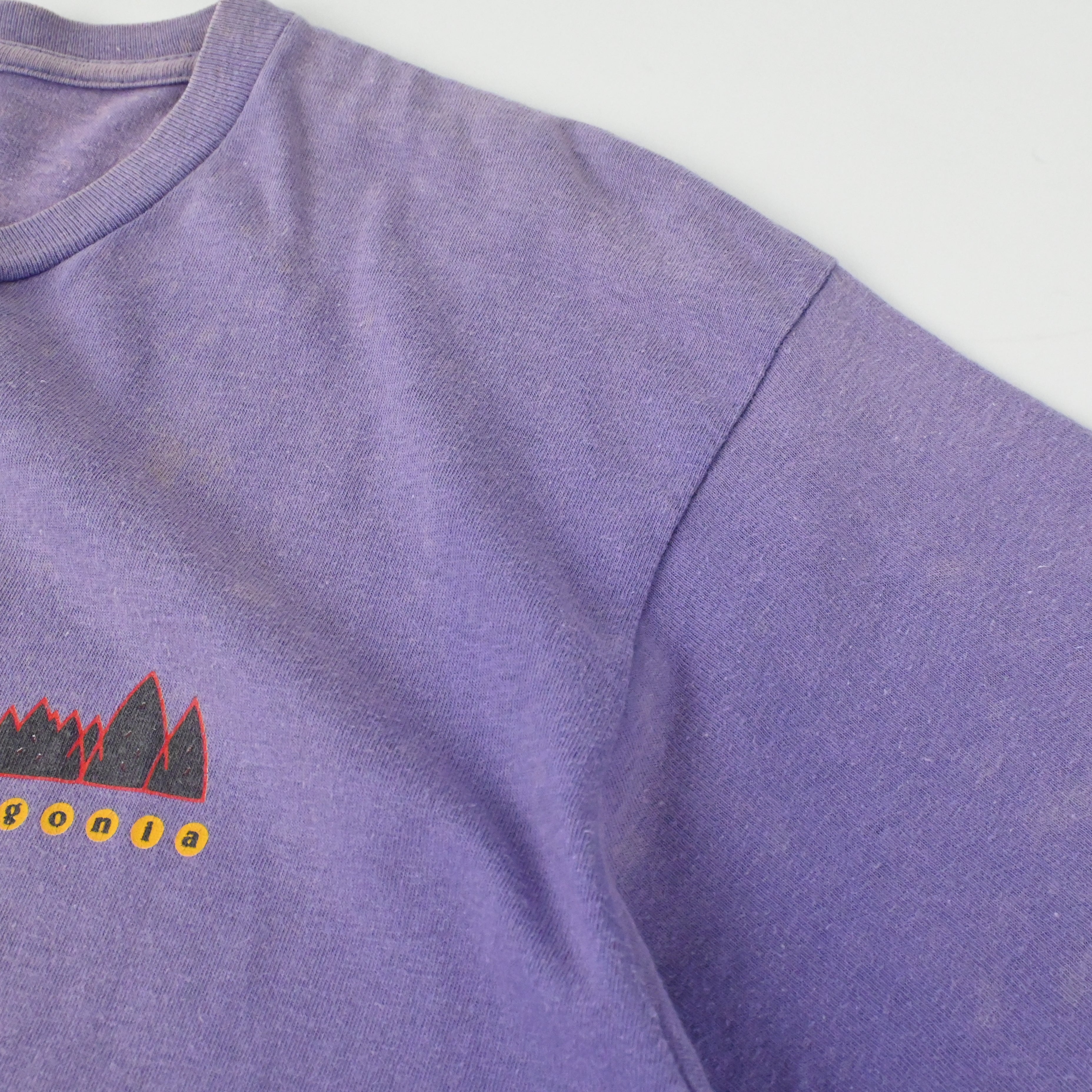 90'S PATAGONIA ENDANGERED ANIMAL T-SHIRT LT. PURPLE SIZE M