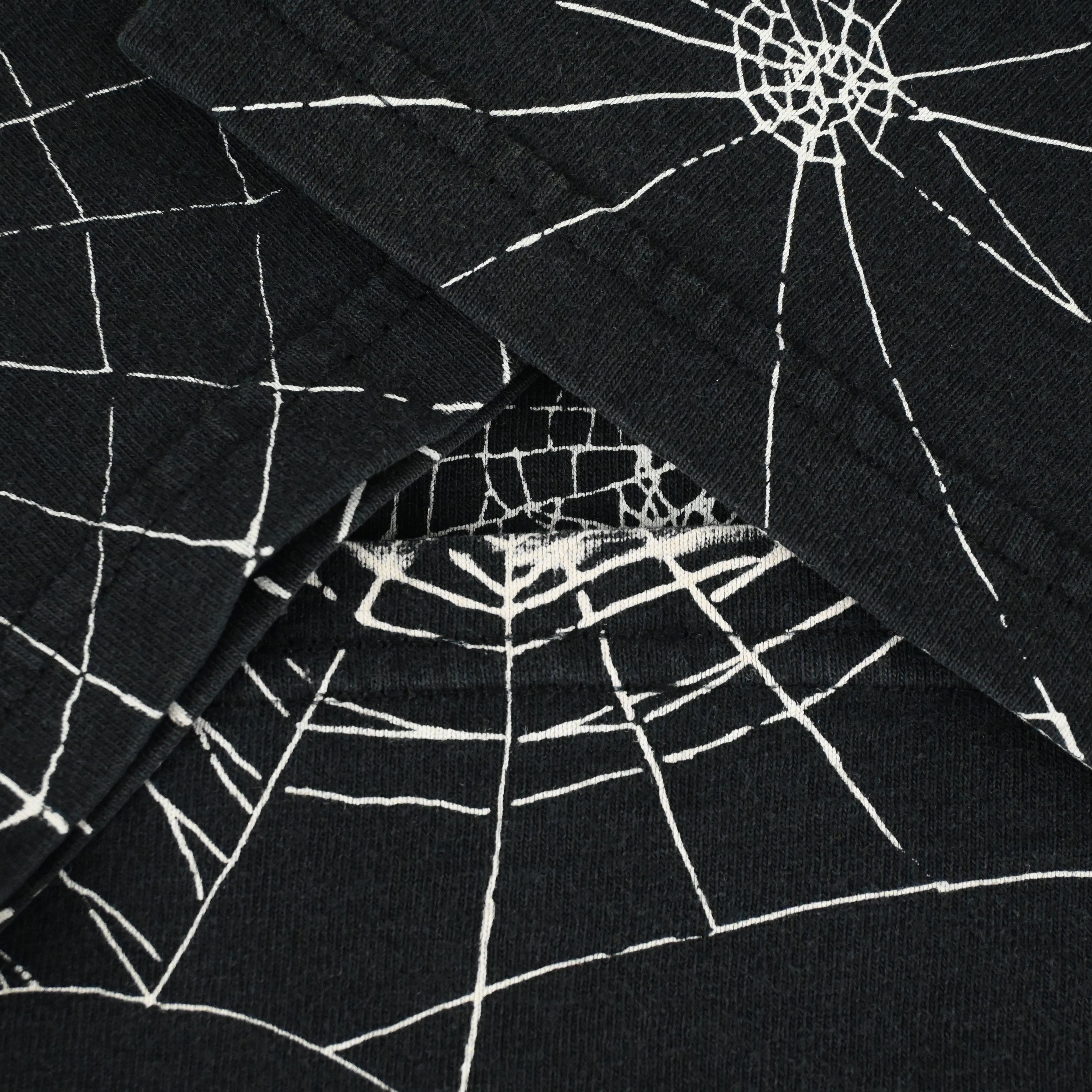 90's SPIDER ALLOVER PRINT T-SHIRT SIZE L