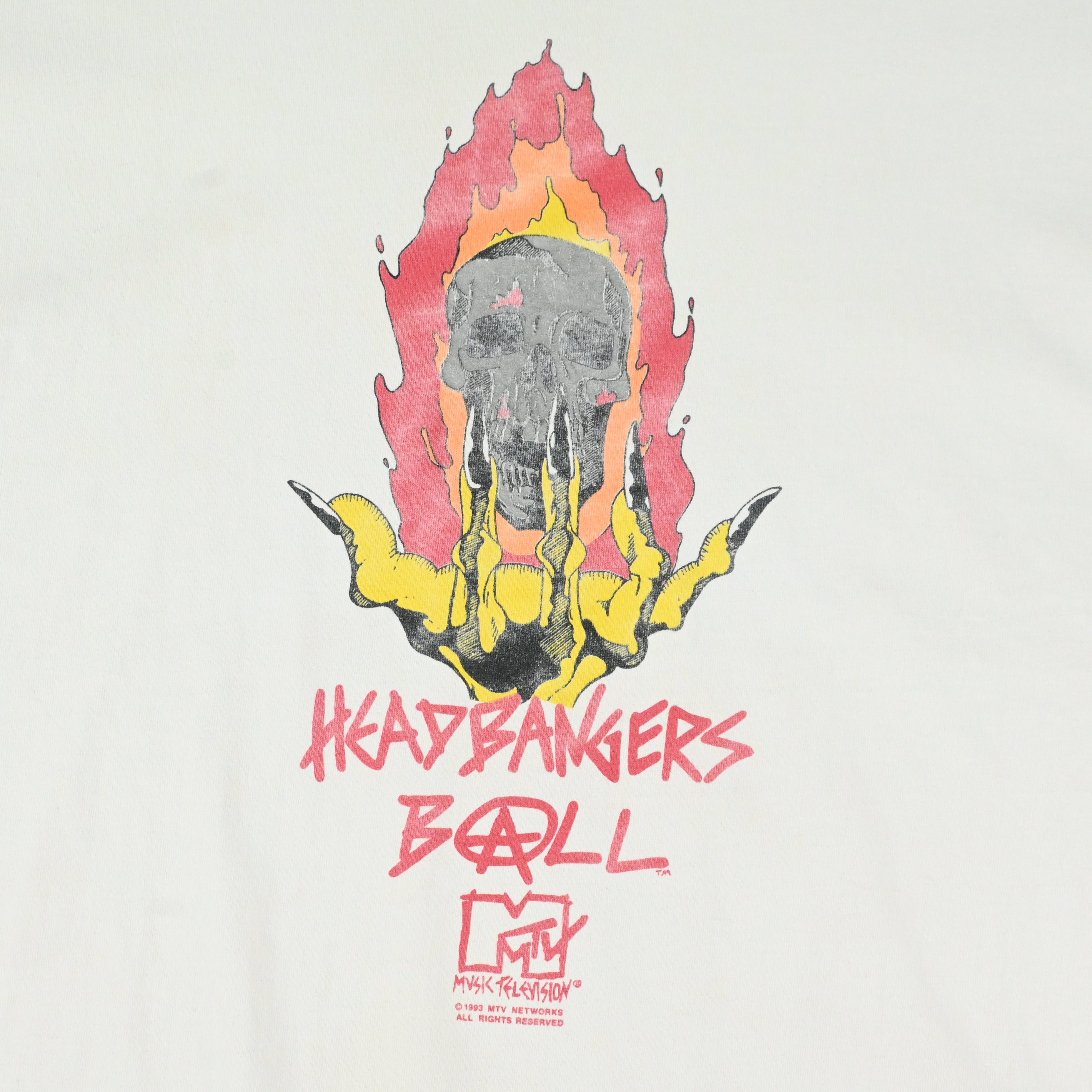 93© MTV "HEADBANGERS BALL" T-SHIRT SIZE XL