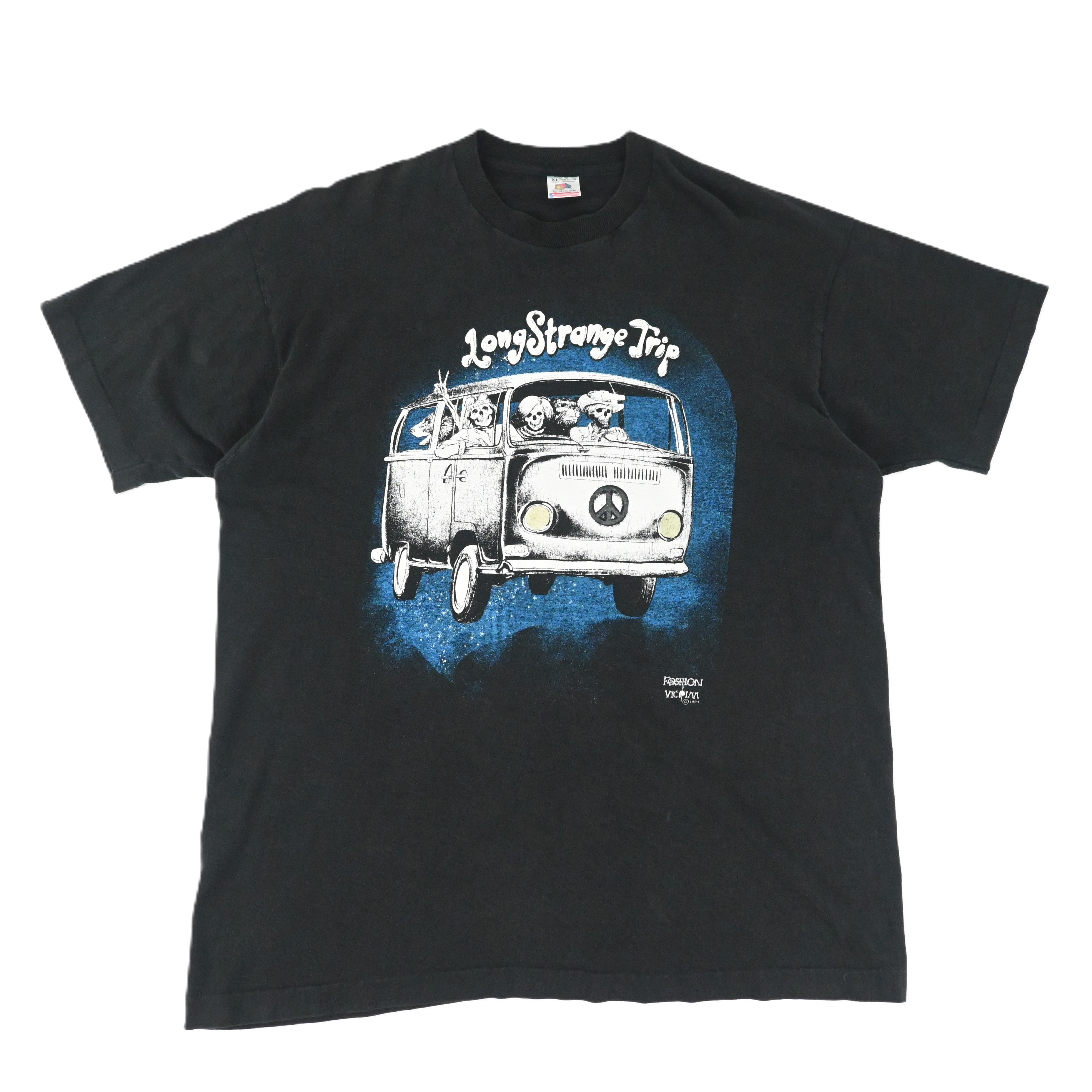 91© FASHION VICTIM "LONG STRANGE TRIP" T-SHIRT SIZE XL
