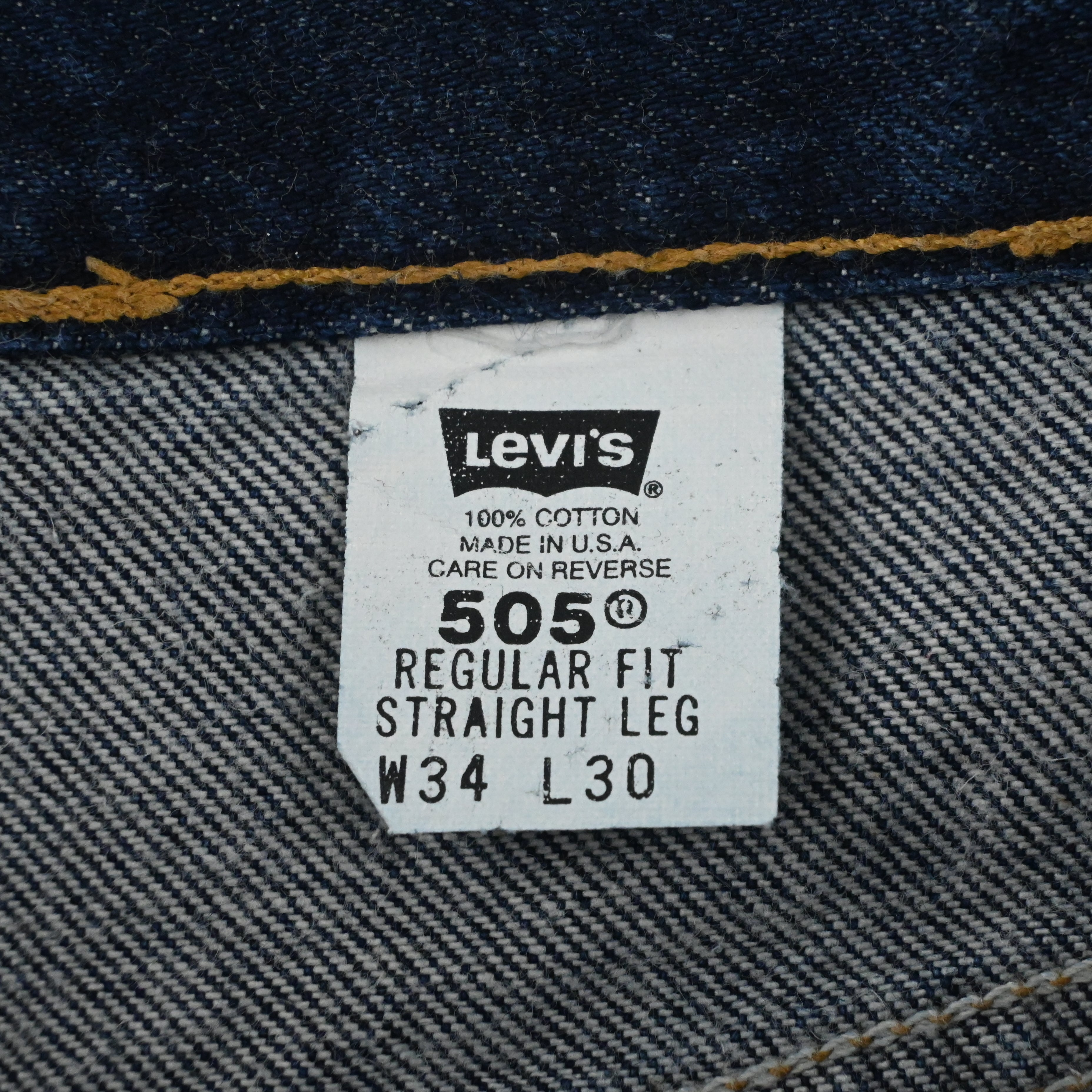 '02 LEVI'S 505-0216 SIZE W34 L30