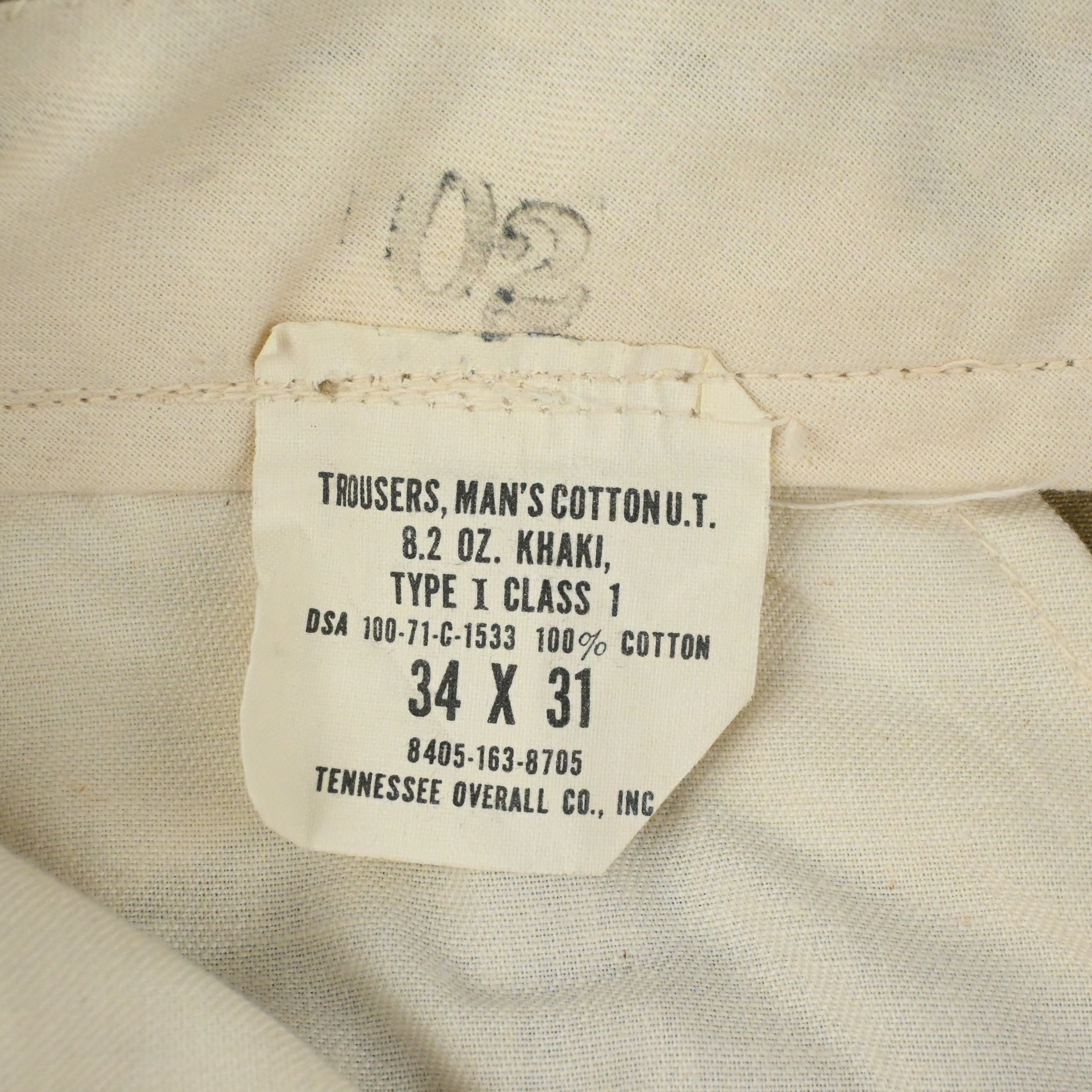 '71 US ARMY CHINO TROUSERS W34 L29