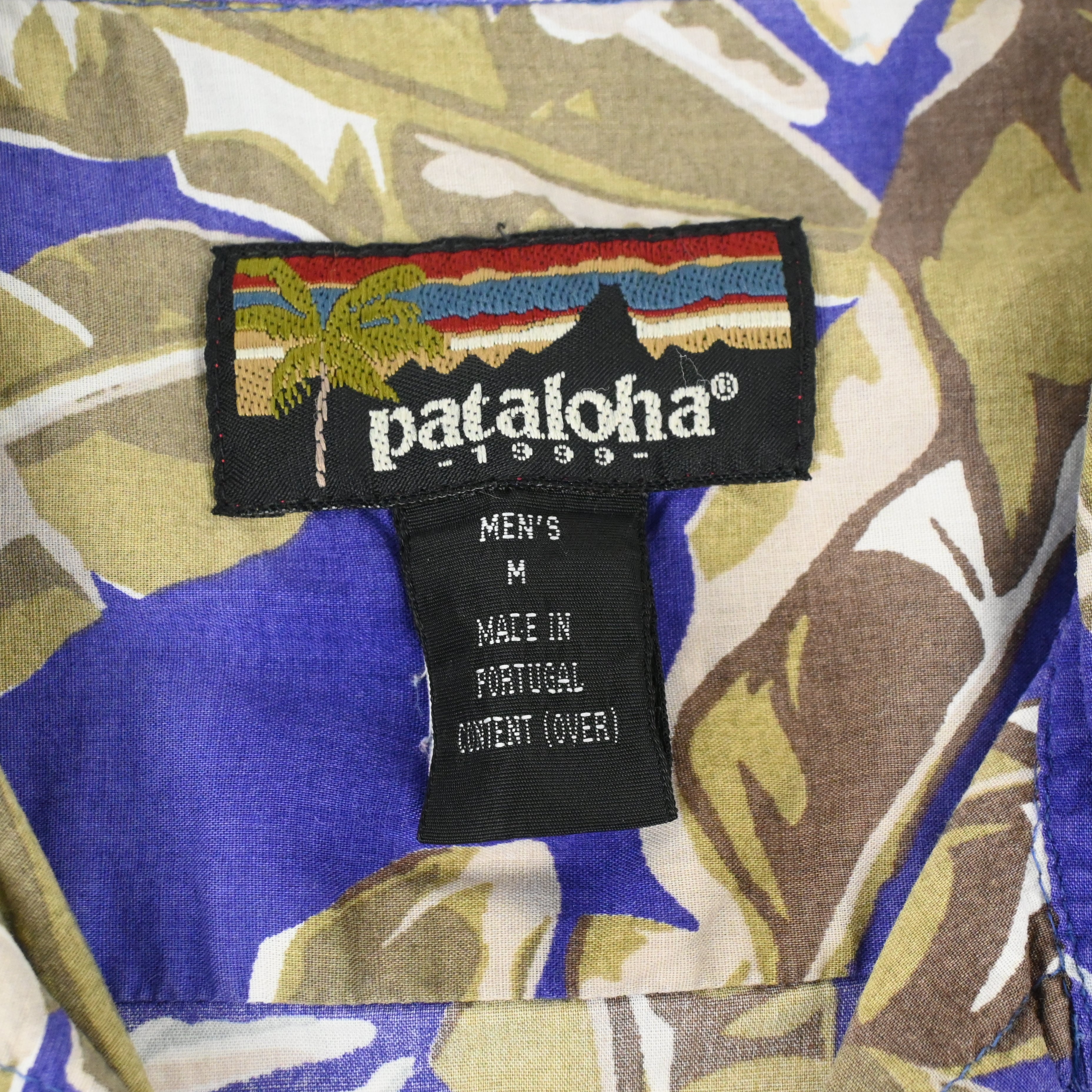 '99 PATALOHA BANANARAMA HAWAIIAN SHIRT COBALT SIZE M