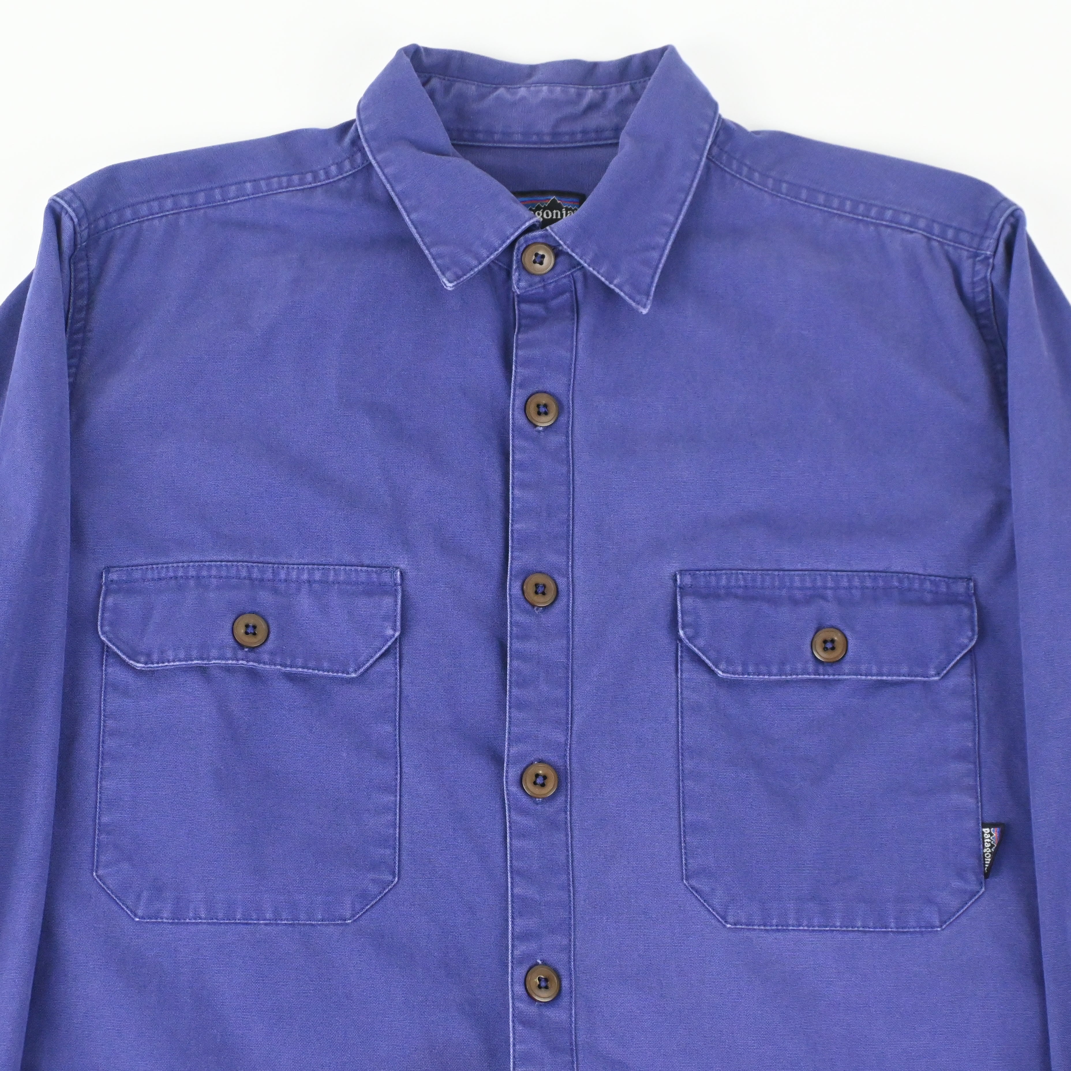 90's PATAGONIA ORIGINAL CANVAS SHIRT EGGPLANT SIZE M