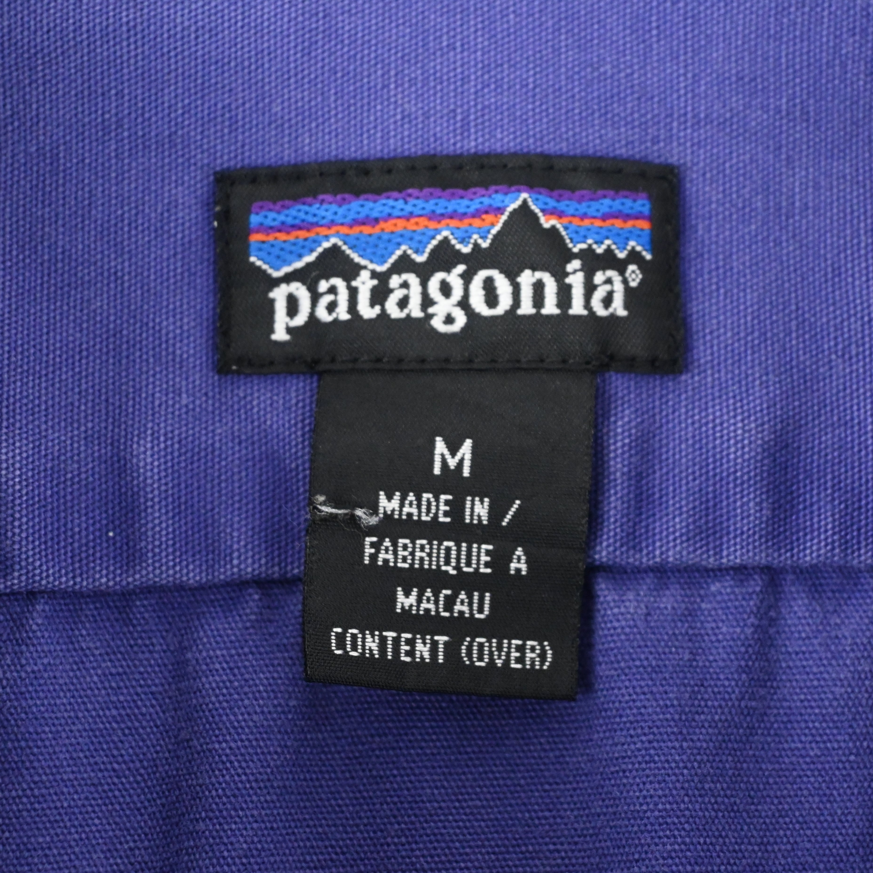 90's PATAGONIA ORIGINAL CANVAS SHIRT EGGPLANT SIZE M
