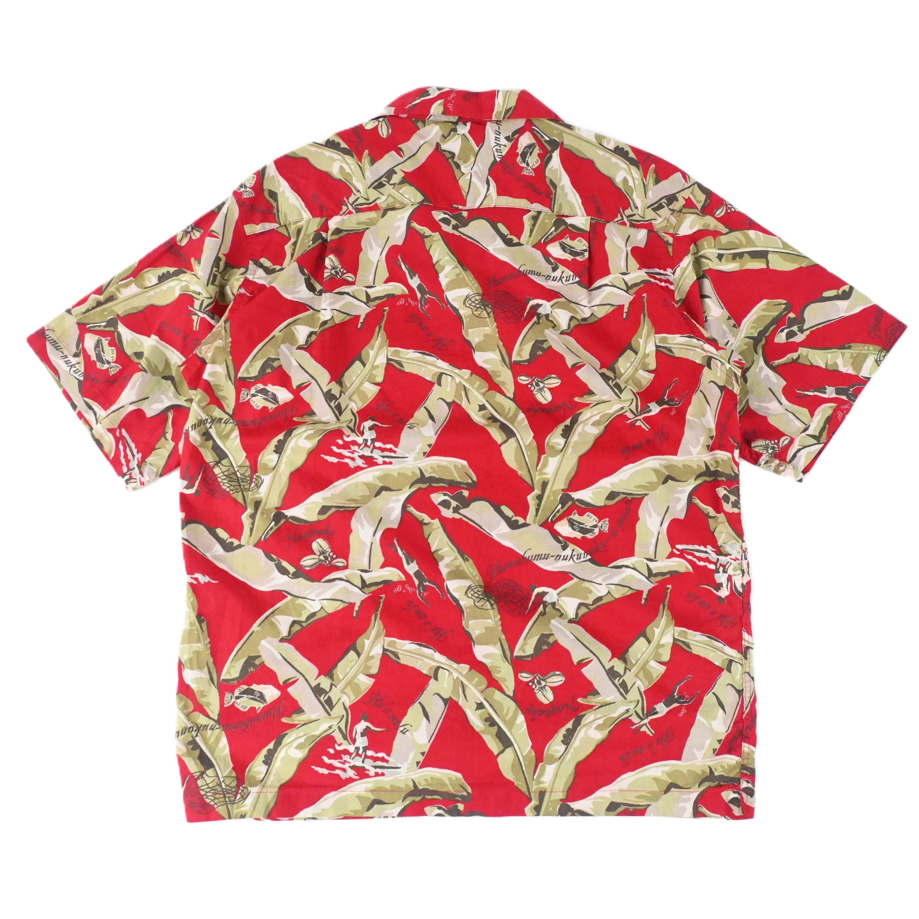 '99 PATALOHA BANANARAMA HAWAIIAN SHIRT BURNT CHILI SIZE M