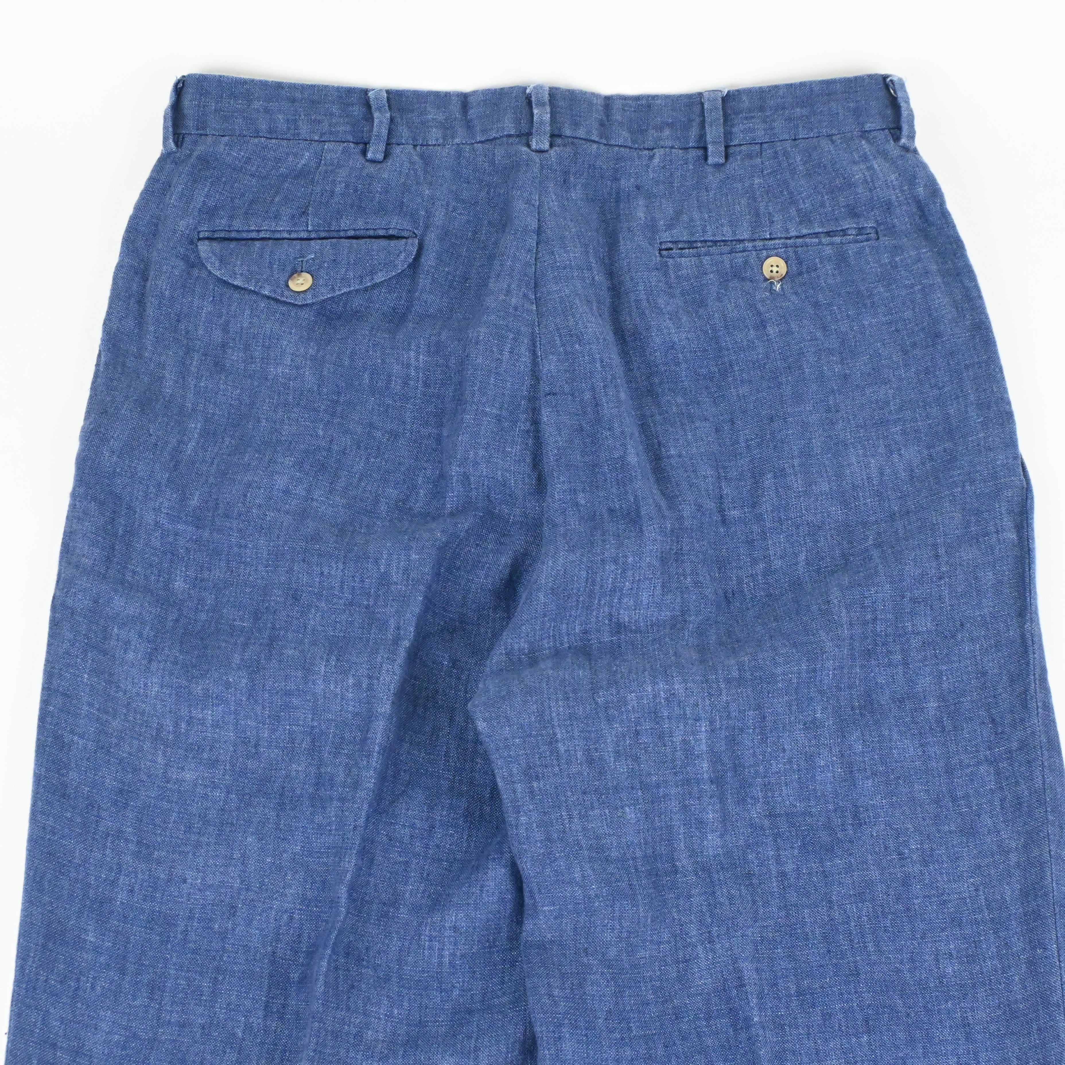 90's RALPH LAUREN 100% LINEN SLACKS SIZE W35 L30