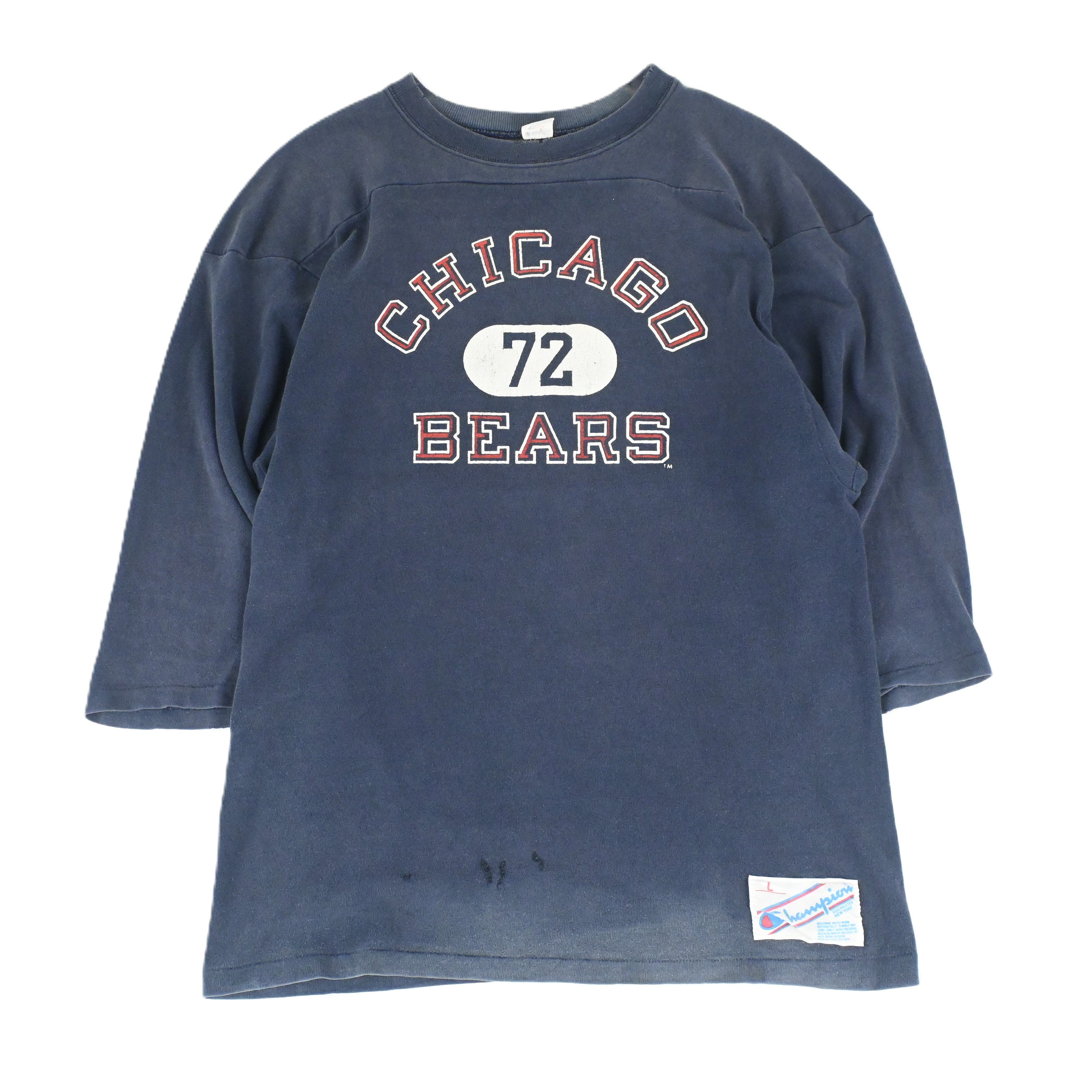 80's CHAMPION "CHICAGO BEARS 72" FOOT BALL T-SHIRT SIZE L