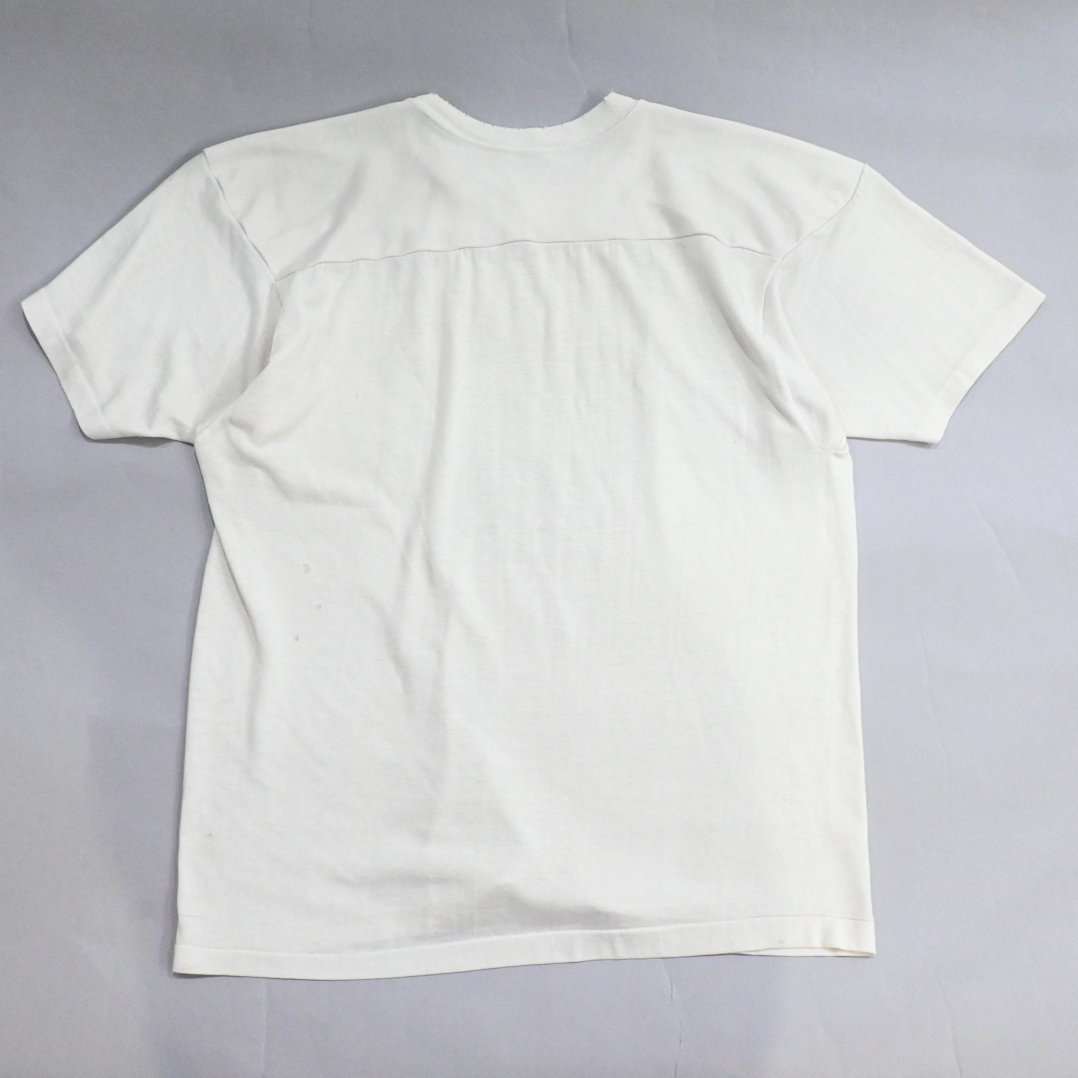 70's CHAMPION "SHELDON IRISH 78-53" FOOT BALL T-SHIRT SIZE L