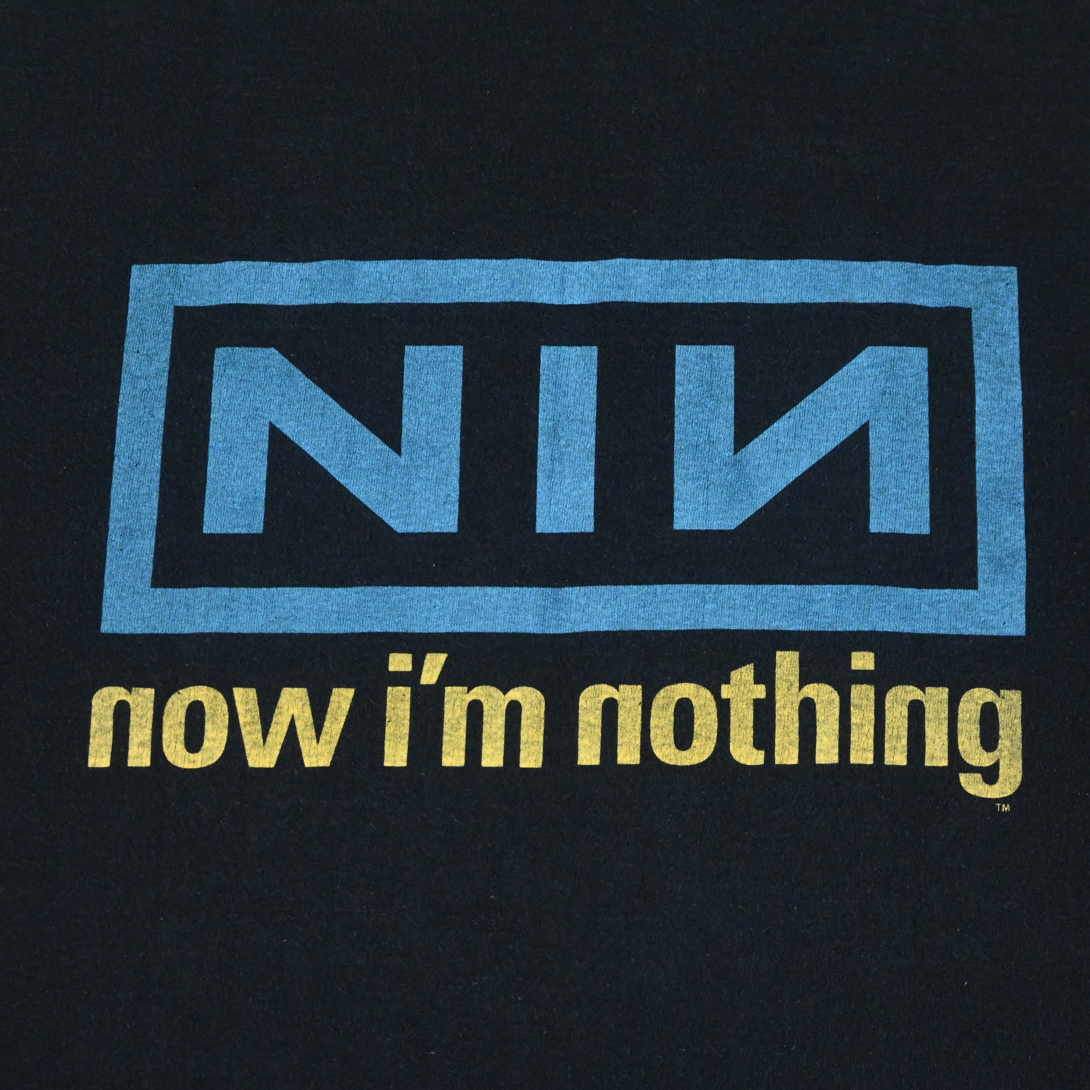 90'S NINE INCH NAILS "NOW I'M NOTHING" T-SHIRT SIZE XL