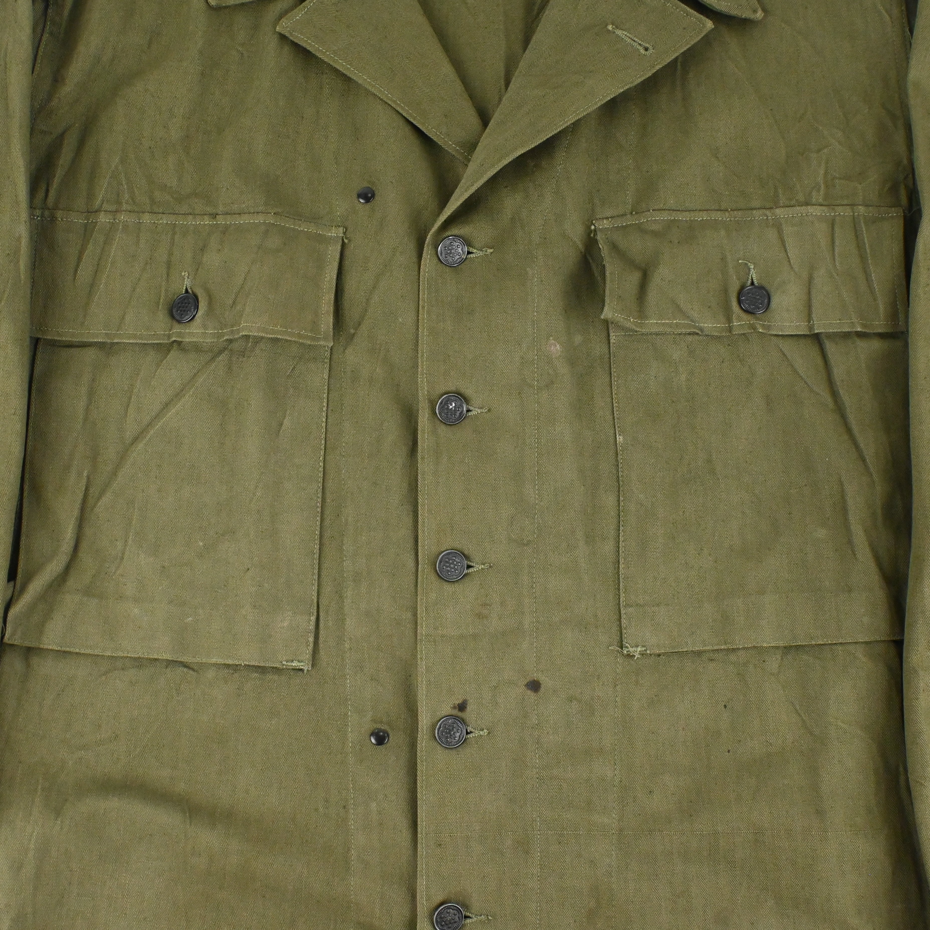 40’s US ARMY M-43 UTILITY JACKET HBT SIZE 40R NON WASH