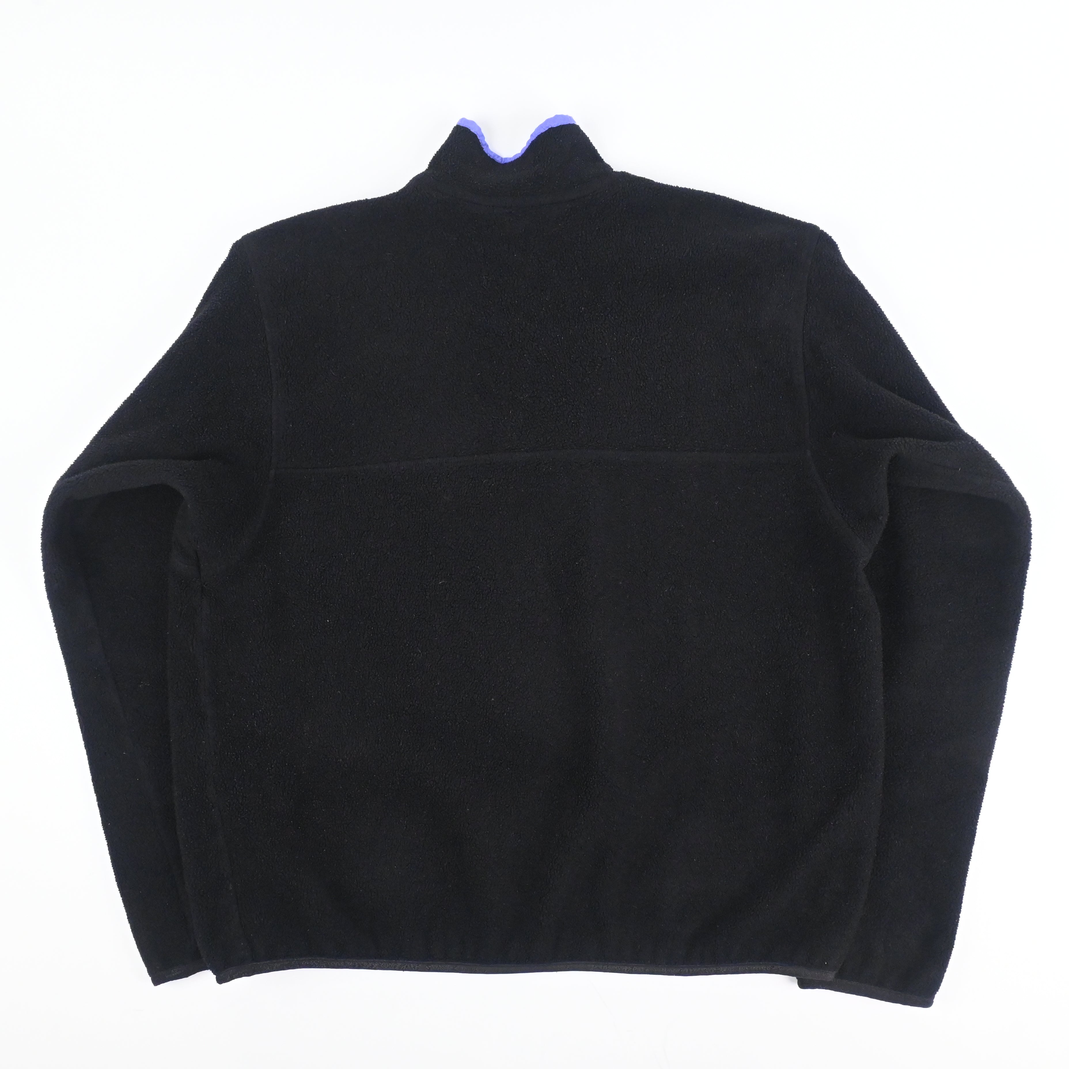 80's ptagonia SYNCHILLA SNAP T-NECK Black/Periwinkle