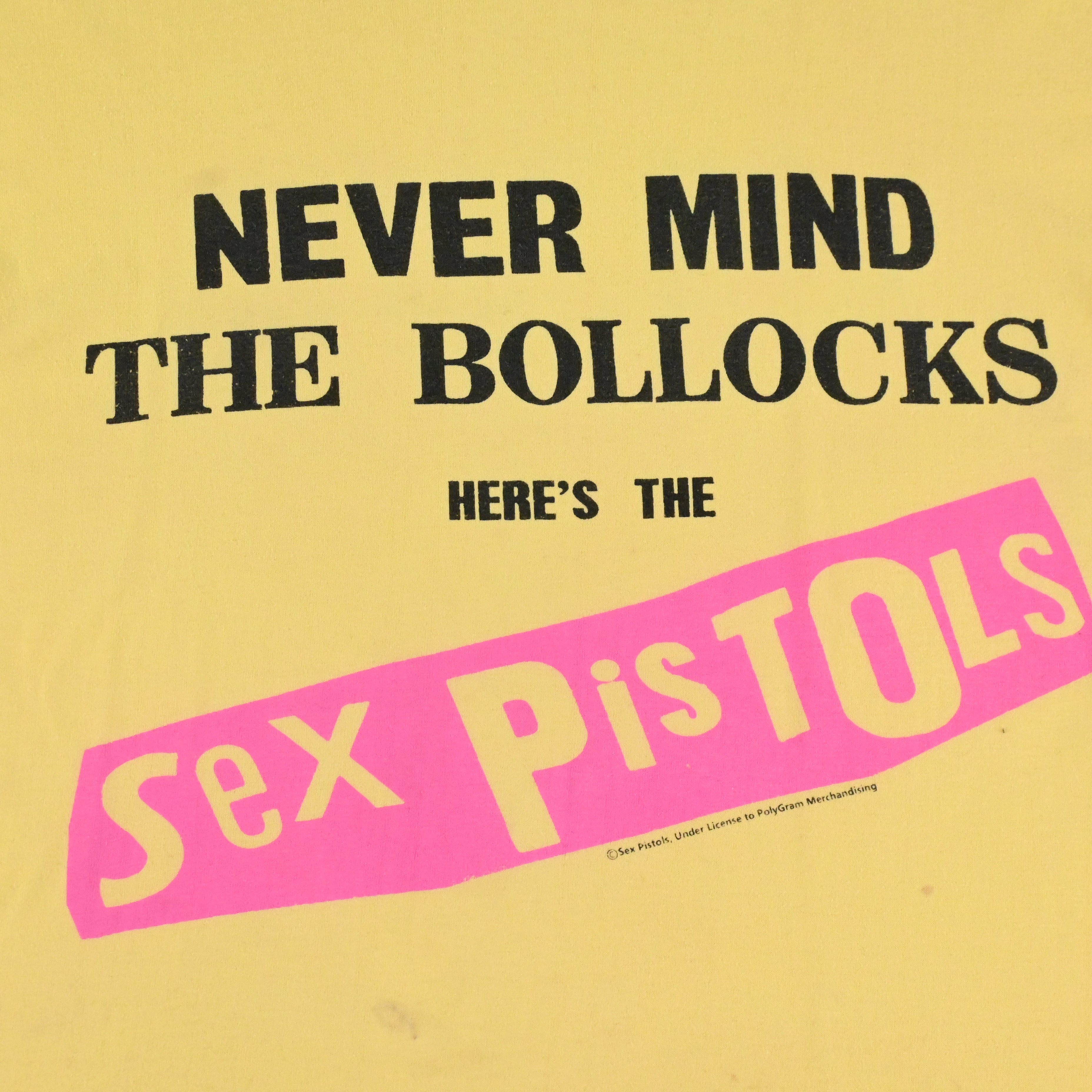 90's SEX PISTOLS "Never Mind the Bollocks Here's the Sex Pistols" T-SHIRT SIZE L