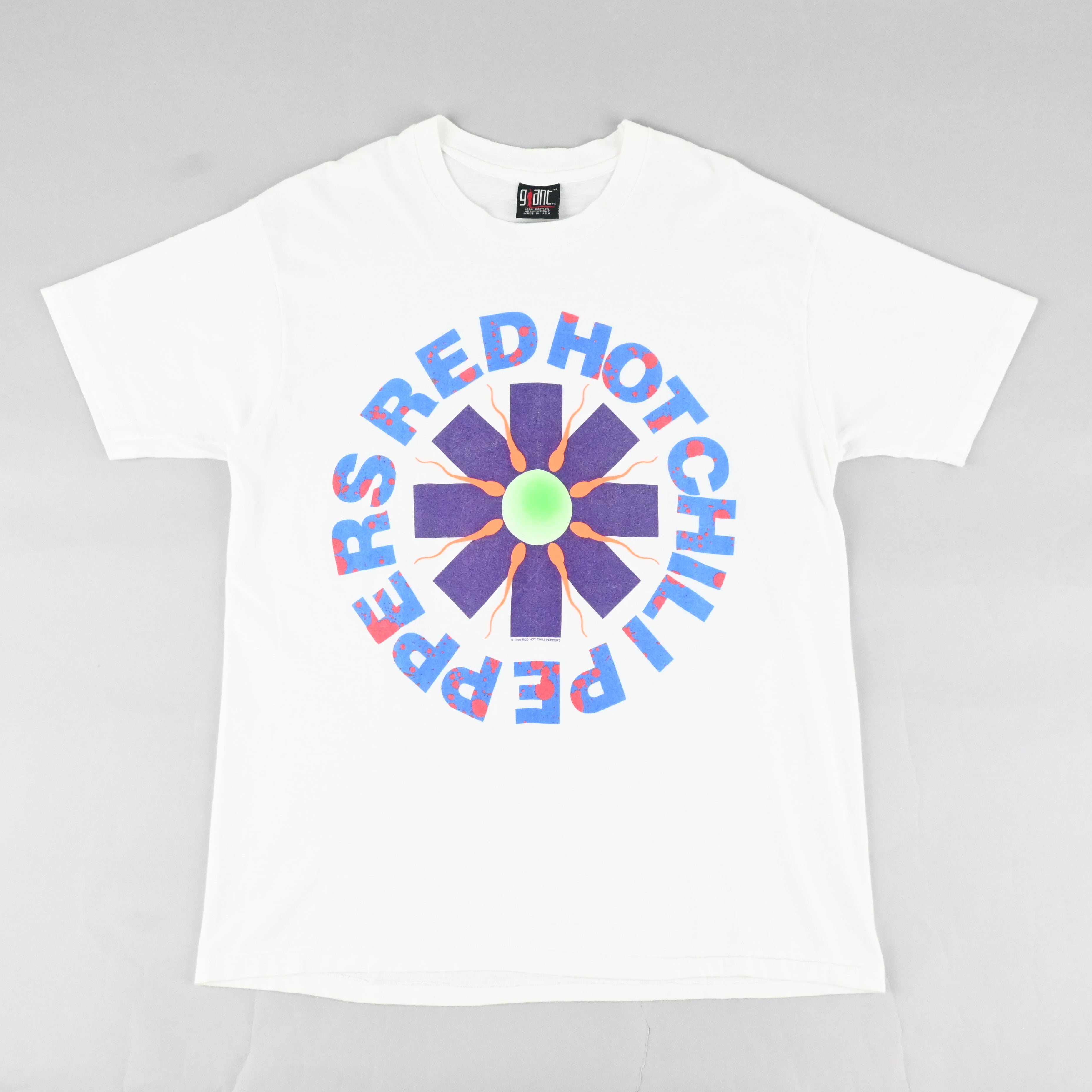 90© RED HOT CHILI PEPPERS "MOTHER'S MILK" era T-SHIRT SIZE XL