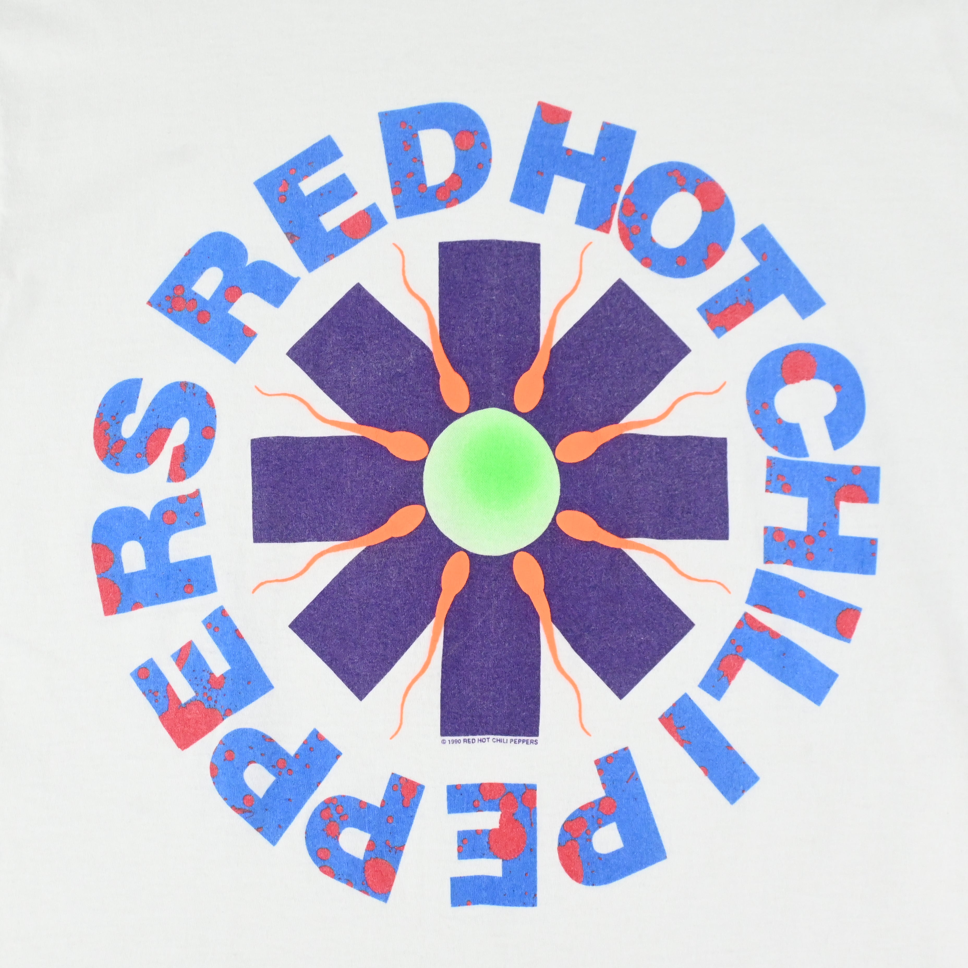 90© RED HOT CHILI PEPPERS "MOTHER'S MILK" era T-SHIRT SIZE XL