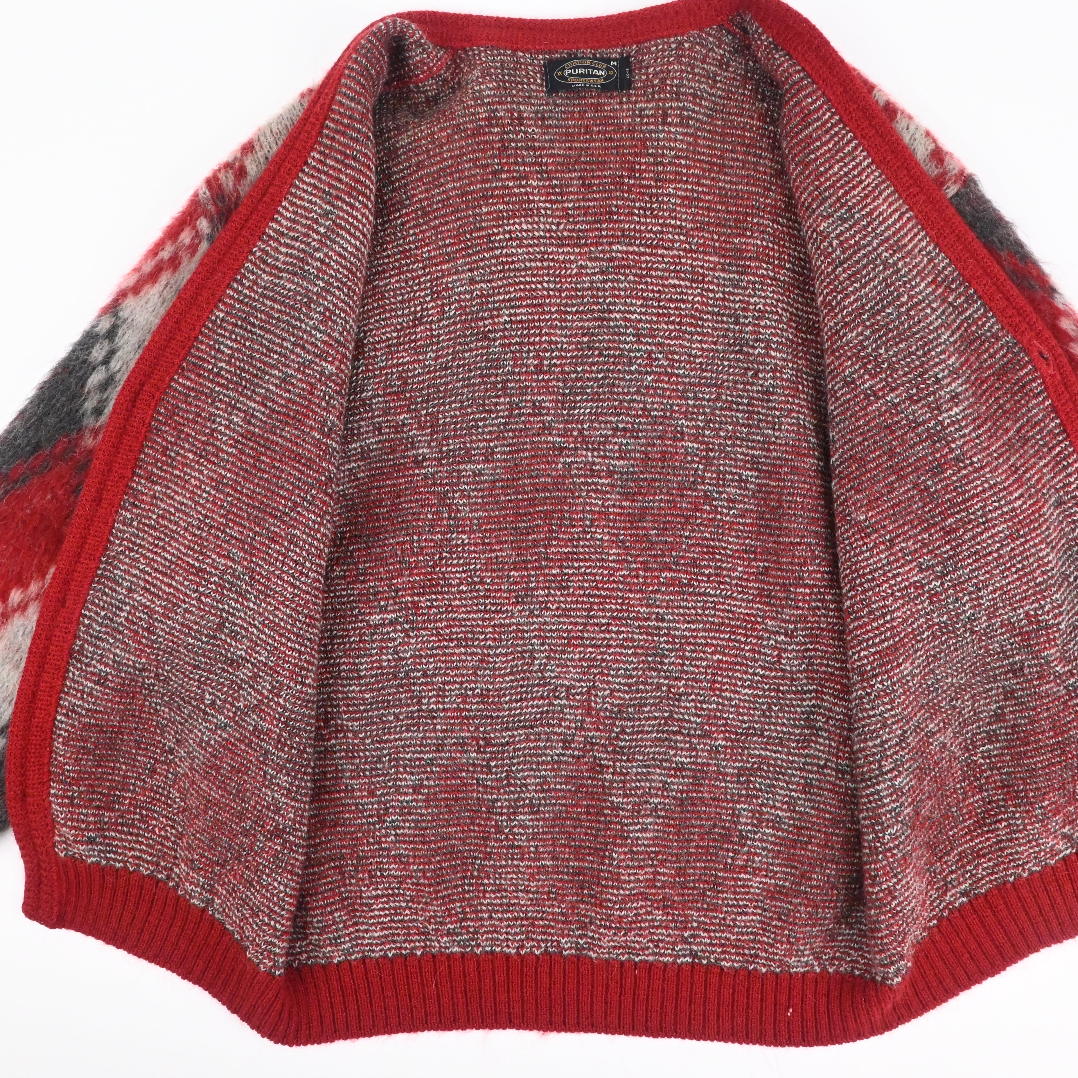 60's PURITAN Mohair Cardigan SIZE M