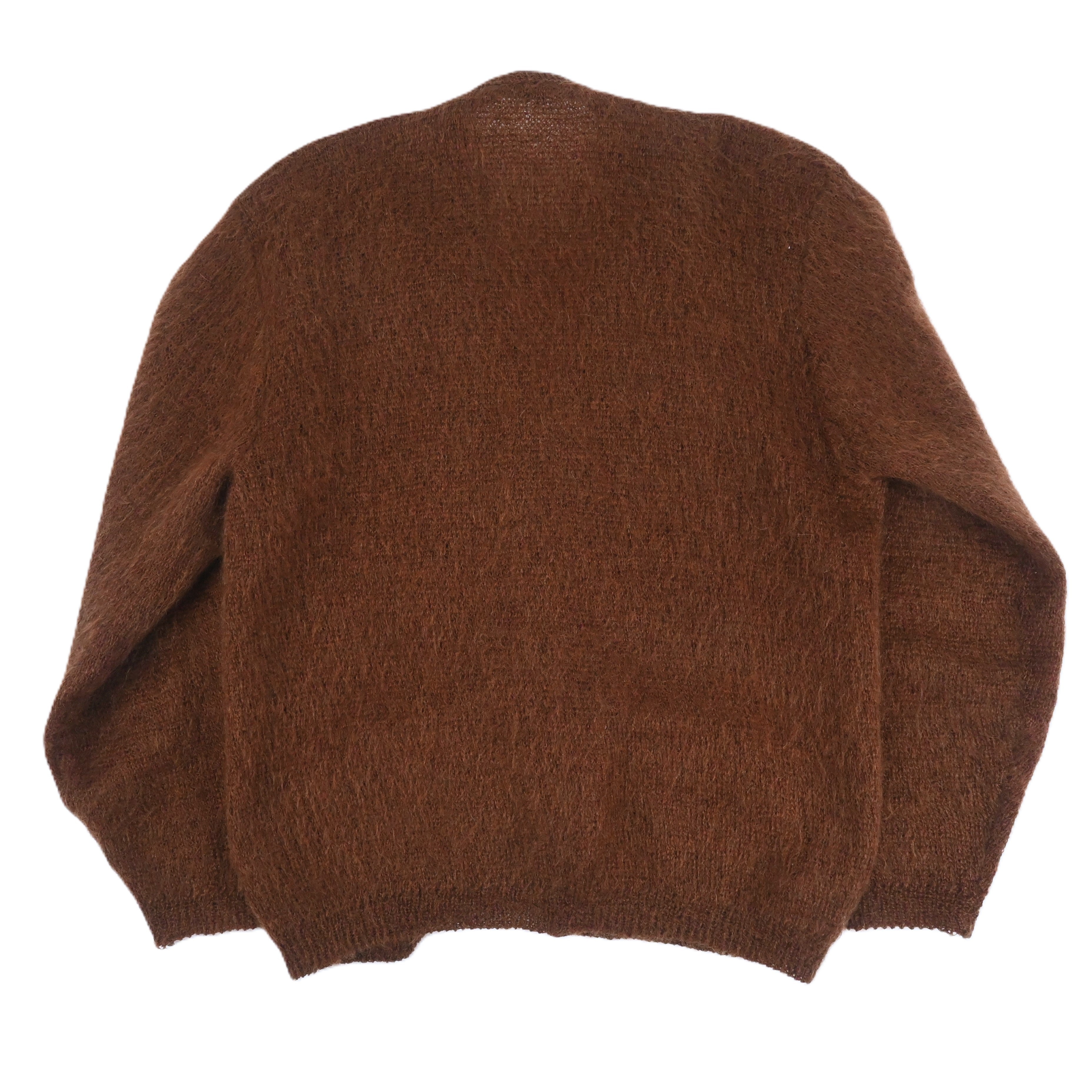 60's BROWN Mohair Cardigan