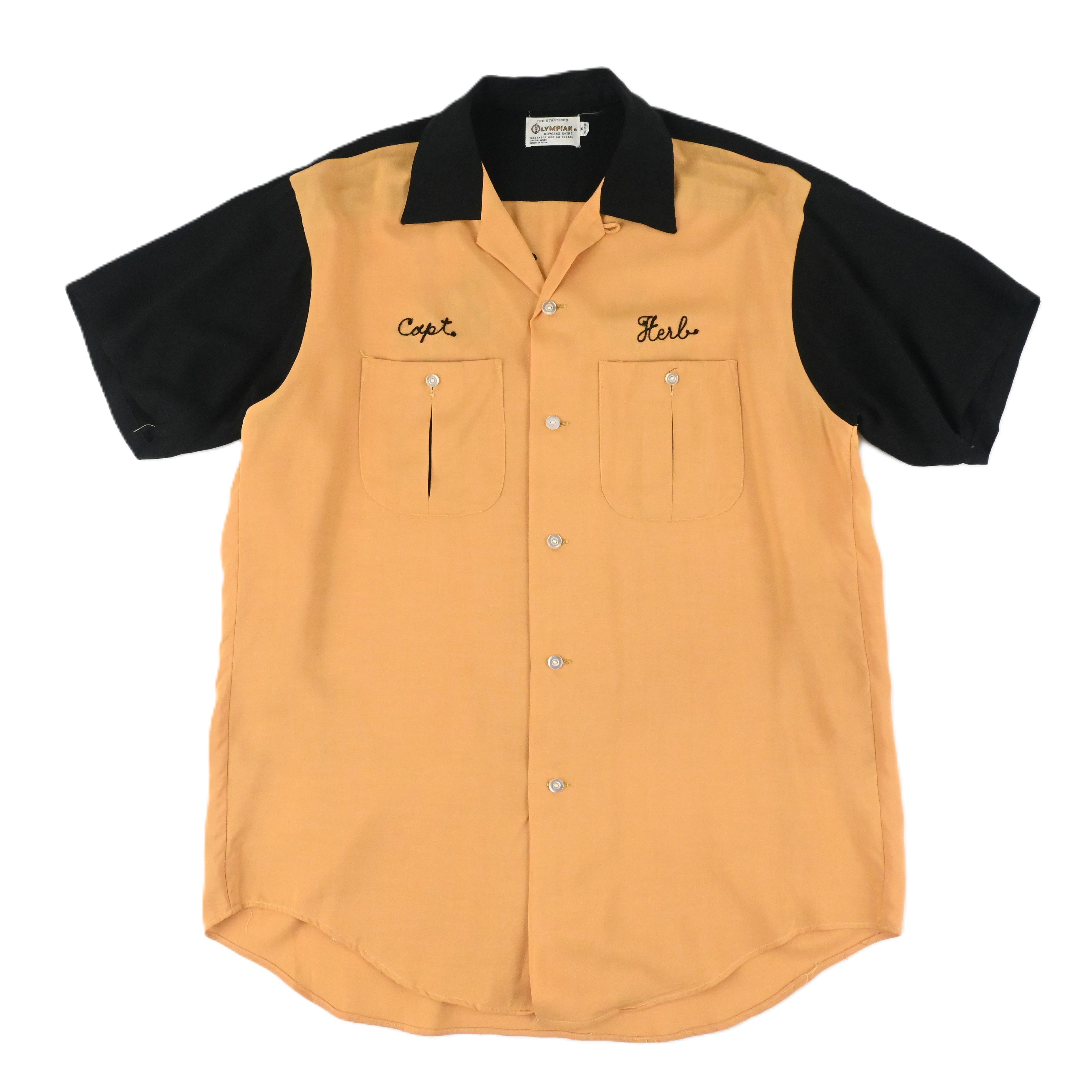 60's LYMPIAN BOWLING SHIRT SIZE M